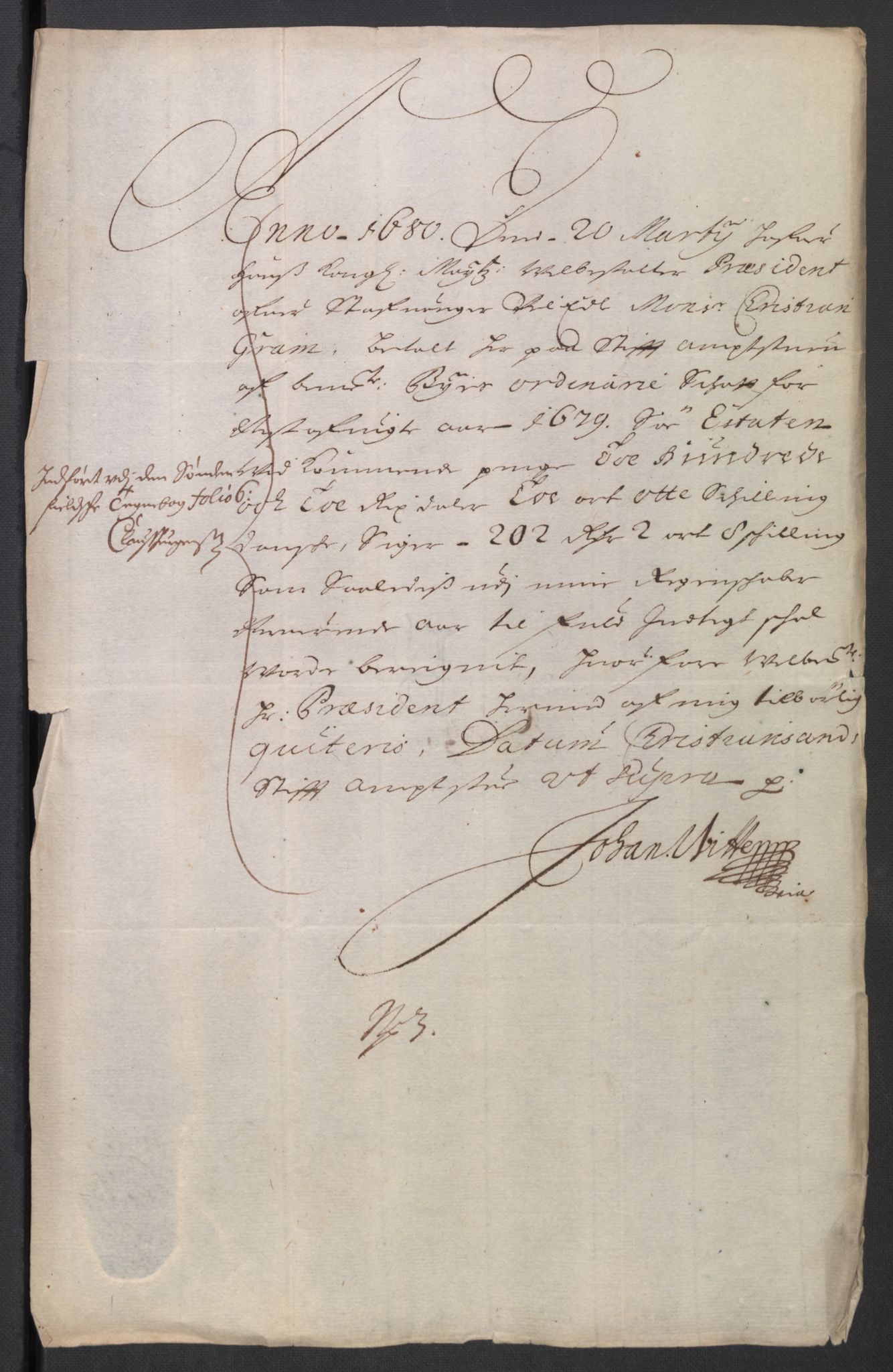 Rentekammeret inntil 1814, Reviderte regnskaper, Byregnskaper, RA/EA-4066/R/Ro/L0301: [O3] Kontribusjonsregnskap, 1679-1684, p. 36