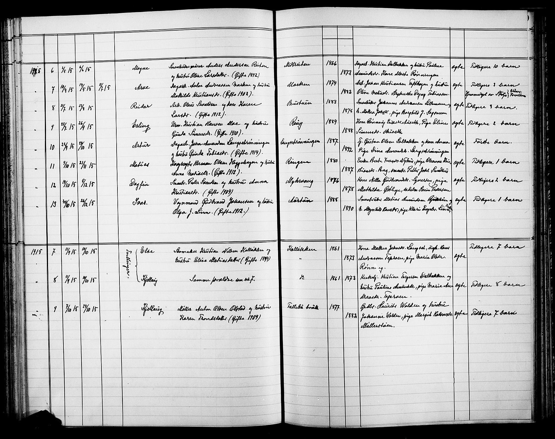 Østre Gausdal prestekontor, SAH/PREST-092/H/Ha/Hab/L0003: Parish register (copy) no. 3, 1894-1915