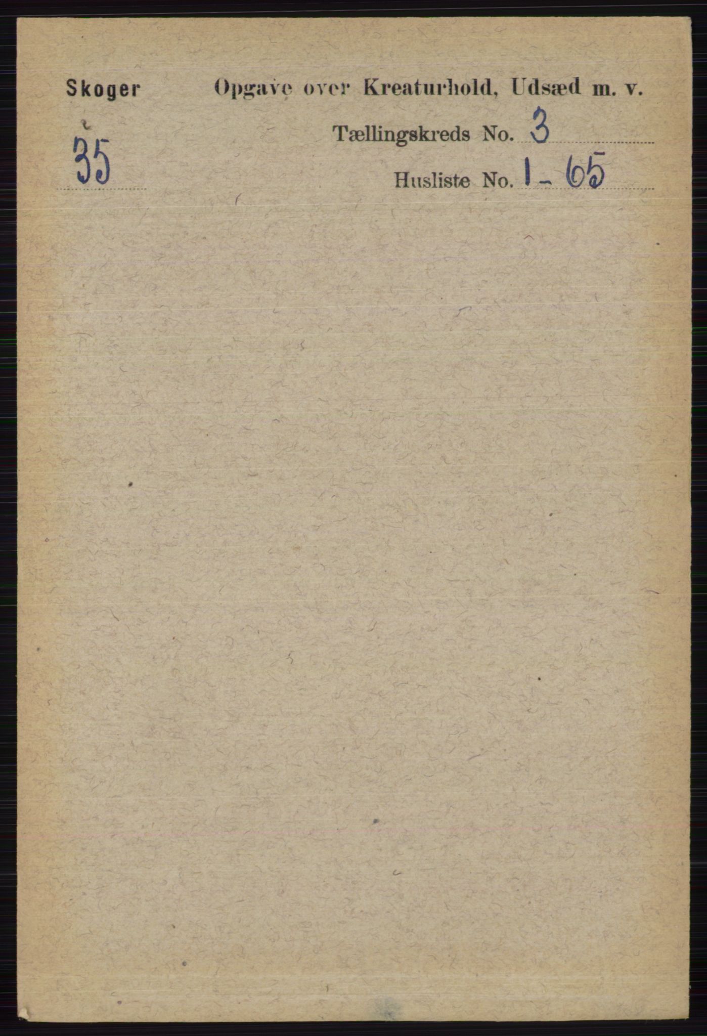 RA, 1891 census for 0712 Skoger, 1891, p. 4623