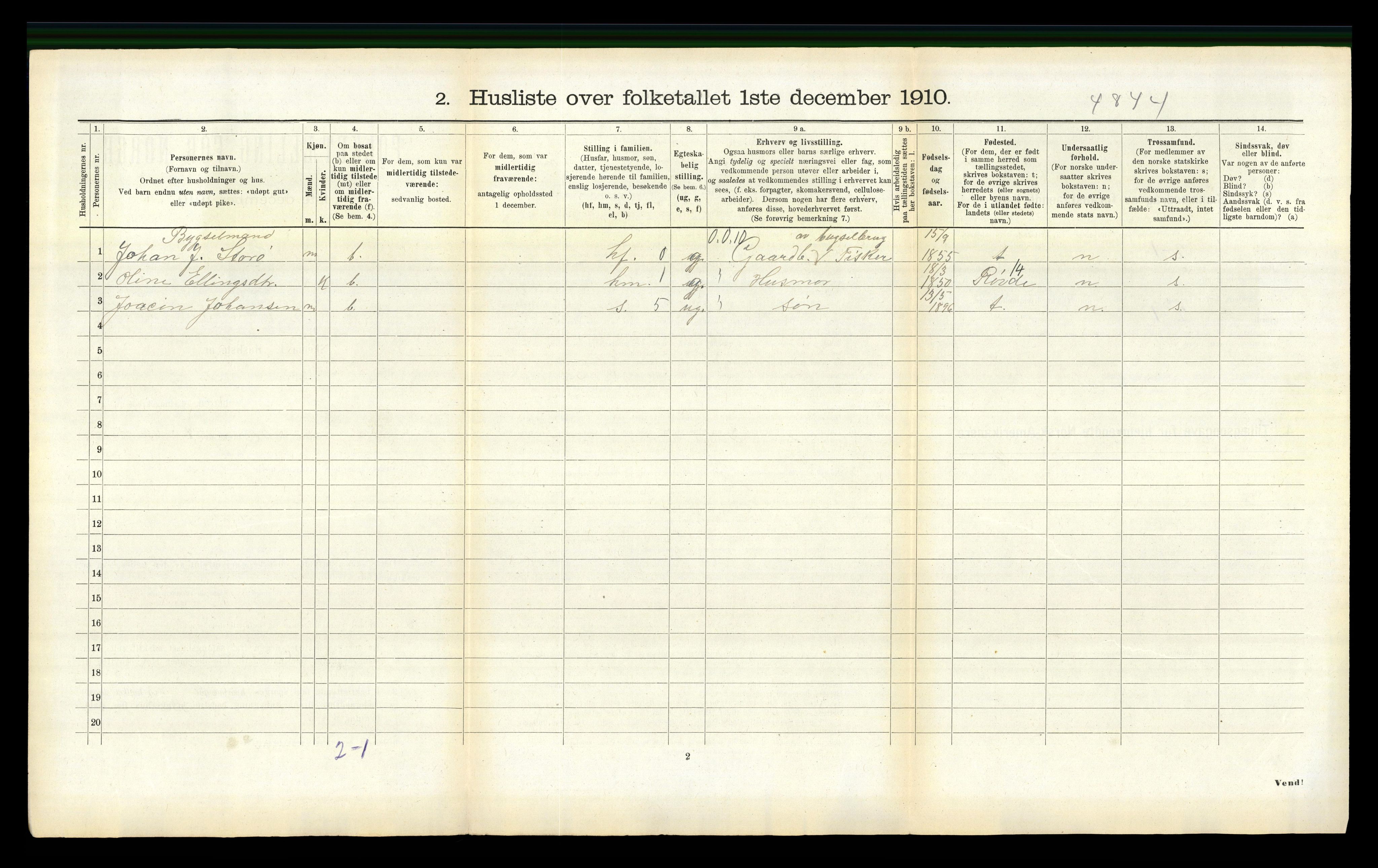 RA, 1910 census for Herøy, 1910, p. 1021