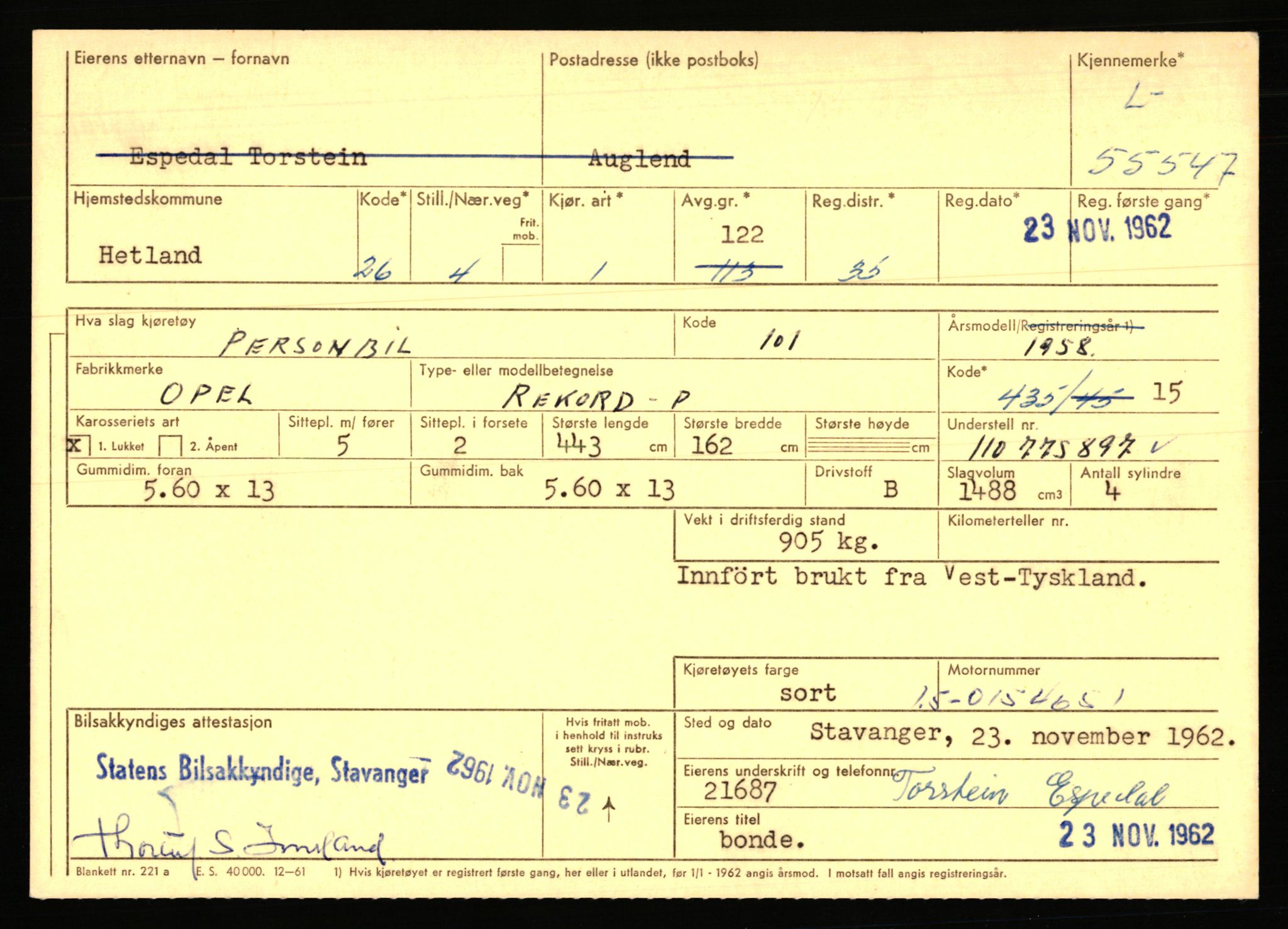 Stavanger trafikkstasjon, AV/SAST-A-101942/0/F/L0054: L-54200 - L-55699, 1930-1971, p. 2533