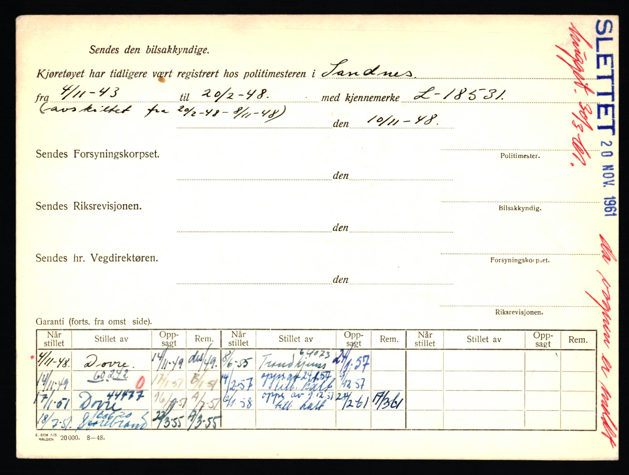 Stavanger trafikkstasjon, AV/SAST-A-101942/0/F/L0026: L-14000 - L-14599, 1930-1971, p. 996