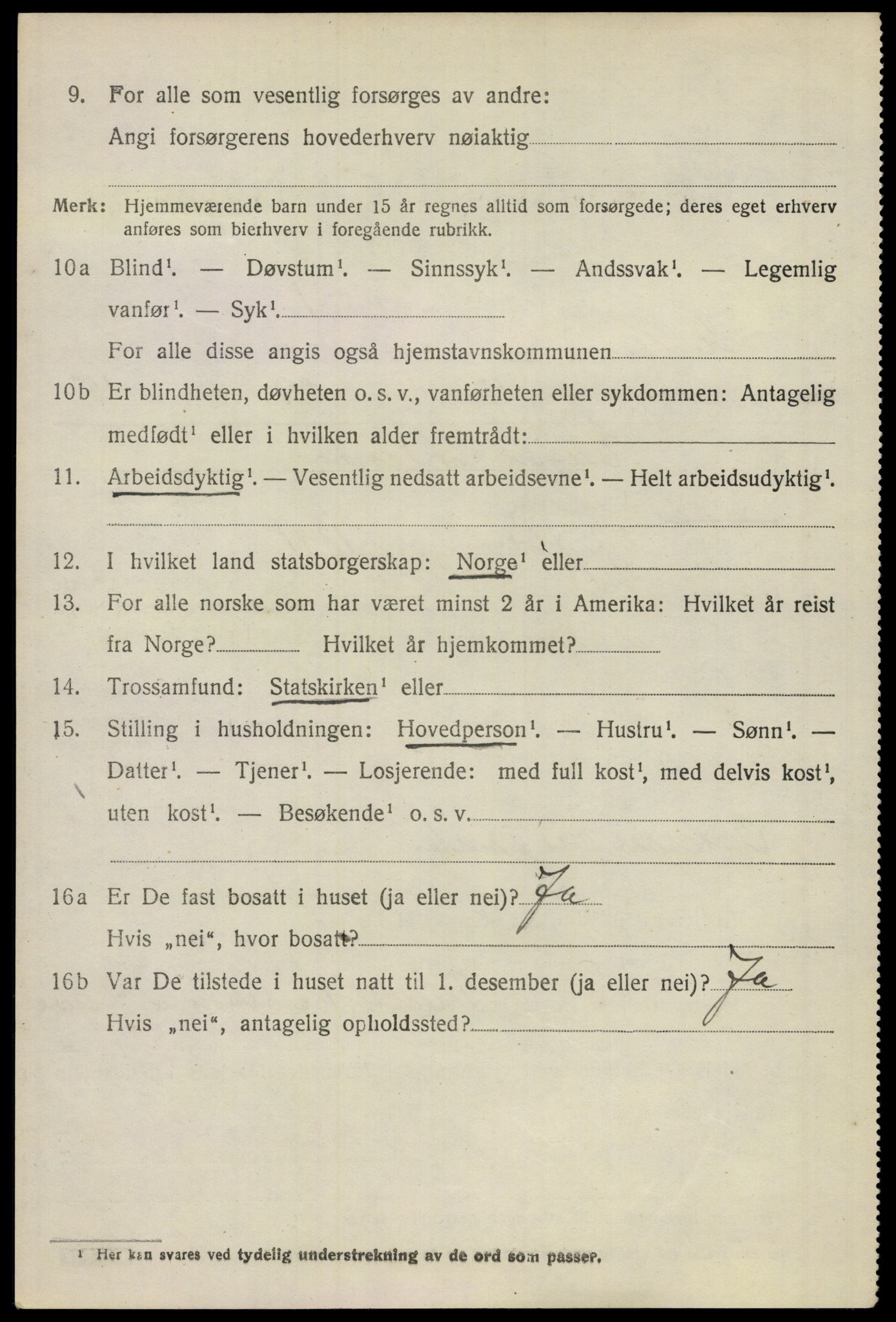SAO, 1920 census for Ullensaker, 1920, p. 4184