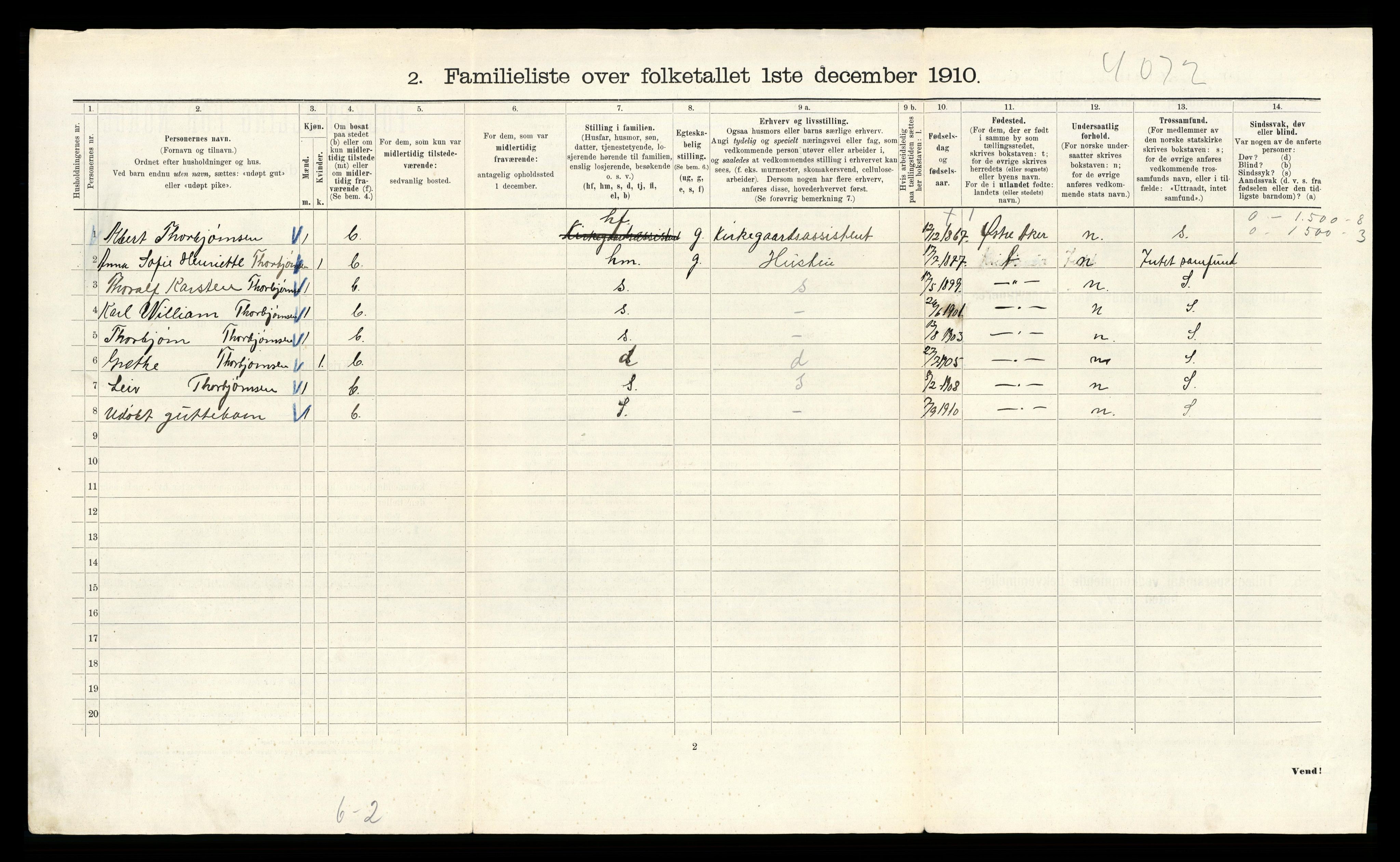 RA, 1910 census for Kristiania, 1910, p. 2114