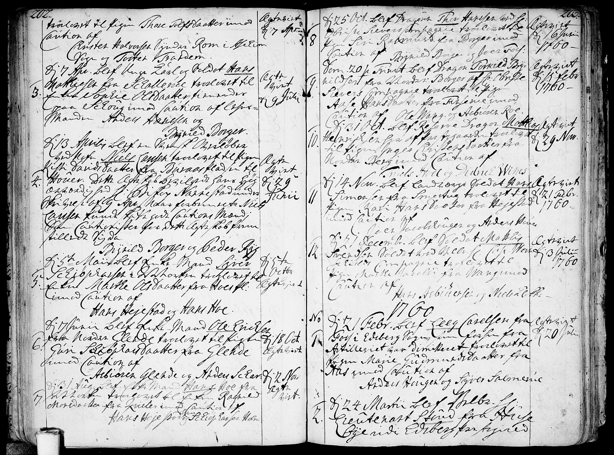 Skiptvet prestekontor Kirkebøker, SAO/A-20009/F/Fa/L0003: Parish register (official) no. 3, 1758-1793, p. 202-203