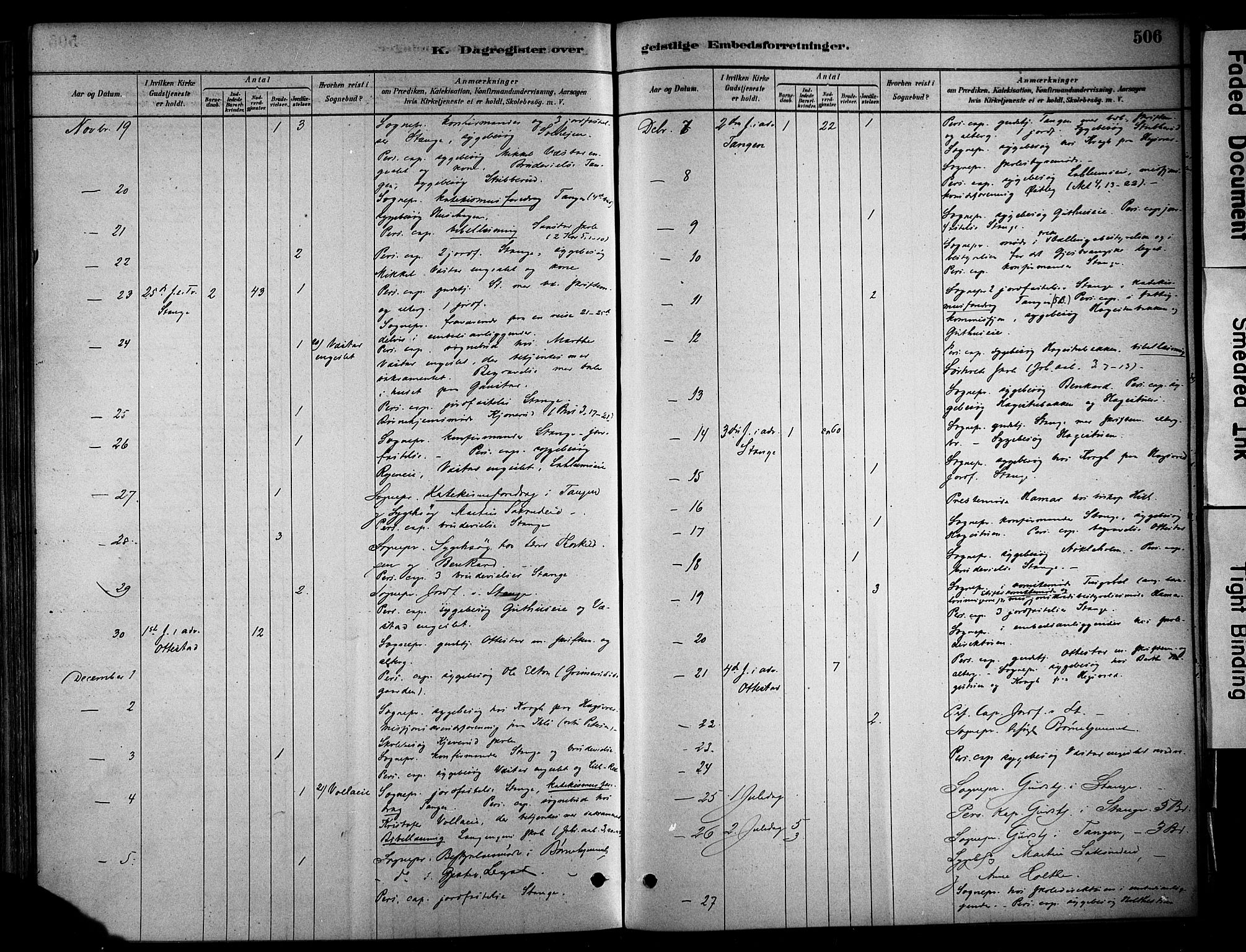 Stange prestekontor, AV/SAH-PREST-002/K/L0017: Parish register (official) no. 17, 1880-1893, p. 506