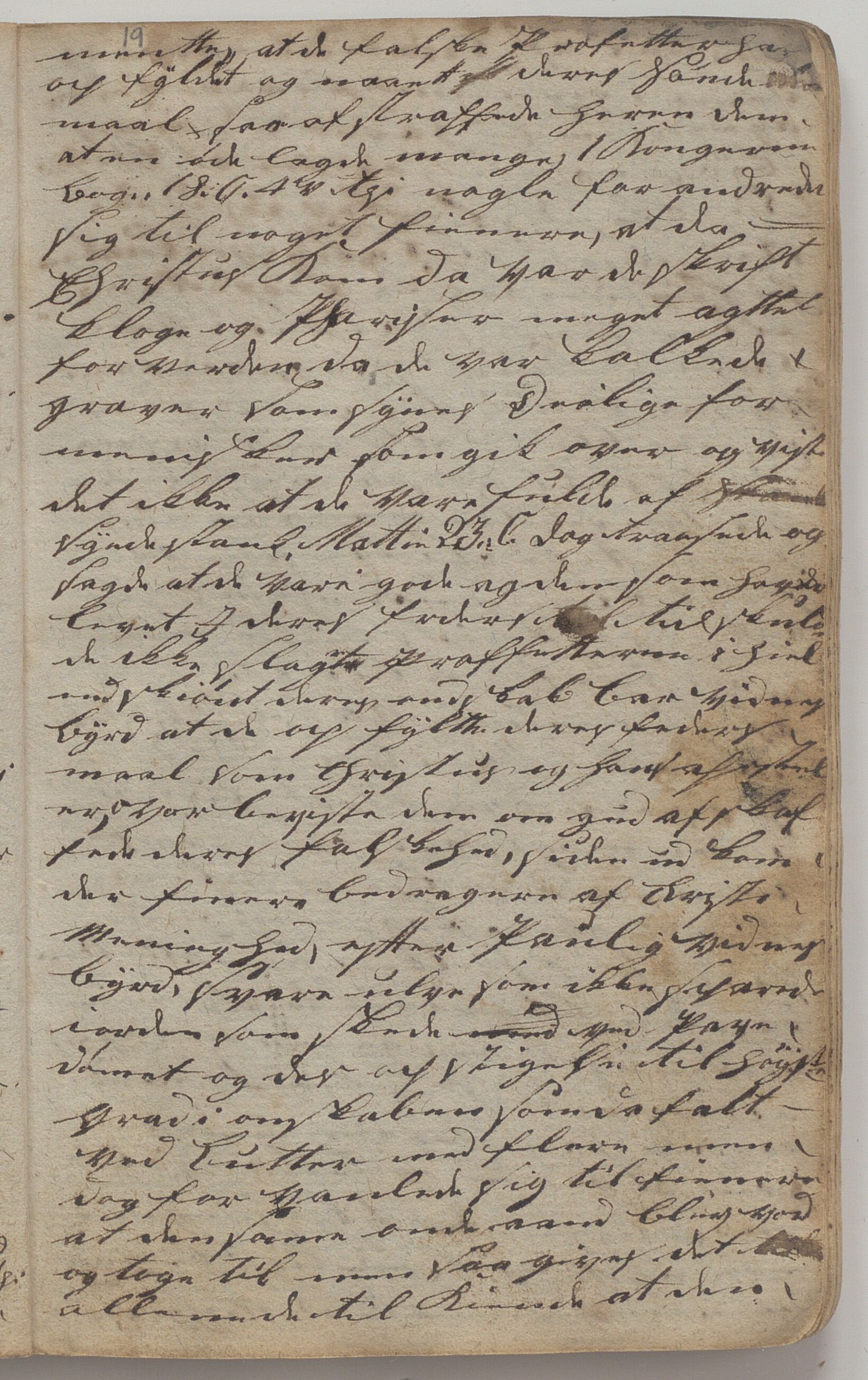 Heggtveitsamlingen, TMF/A-1007/H/L0045/0005: Brev, kopibøker, biografiske opptegnelser etc. / "Bøasæter", 1800-1820, p. 19