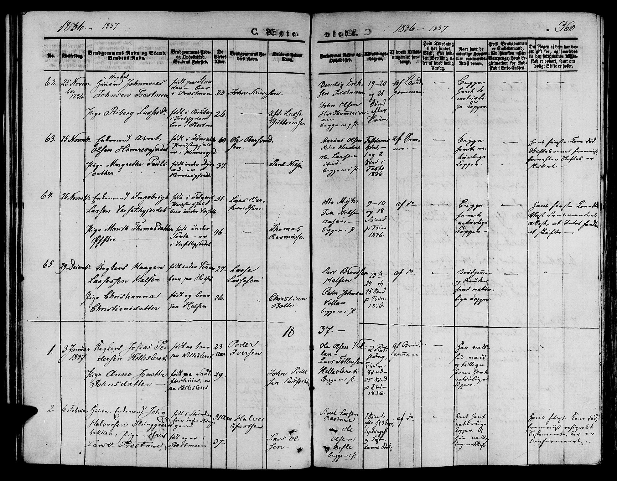 Ministerialprotokoller, klokkerbøker og fødselsregistre - Nord-Trøndelag, SAT/A-1458/709/L0072: Parish register (official) no. 709A12, 1833-1844, p. 360