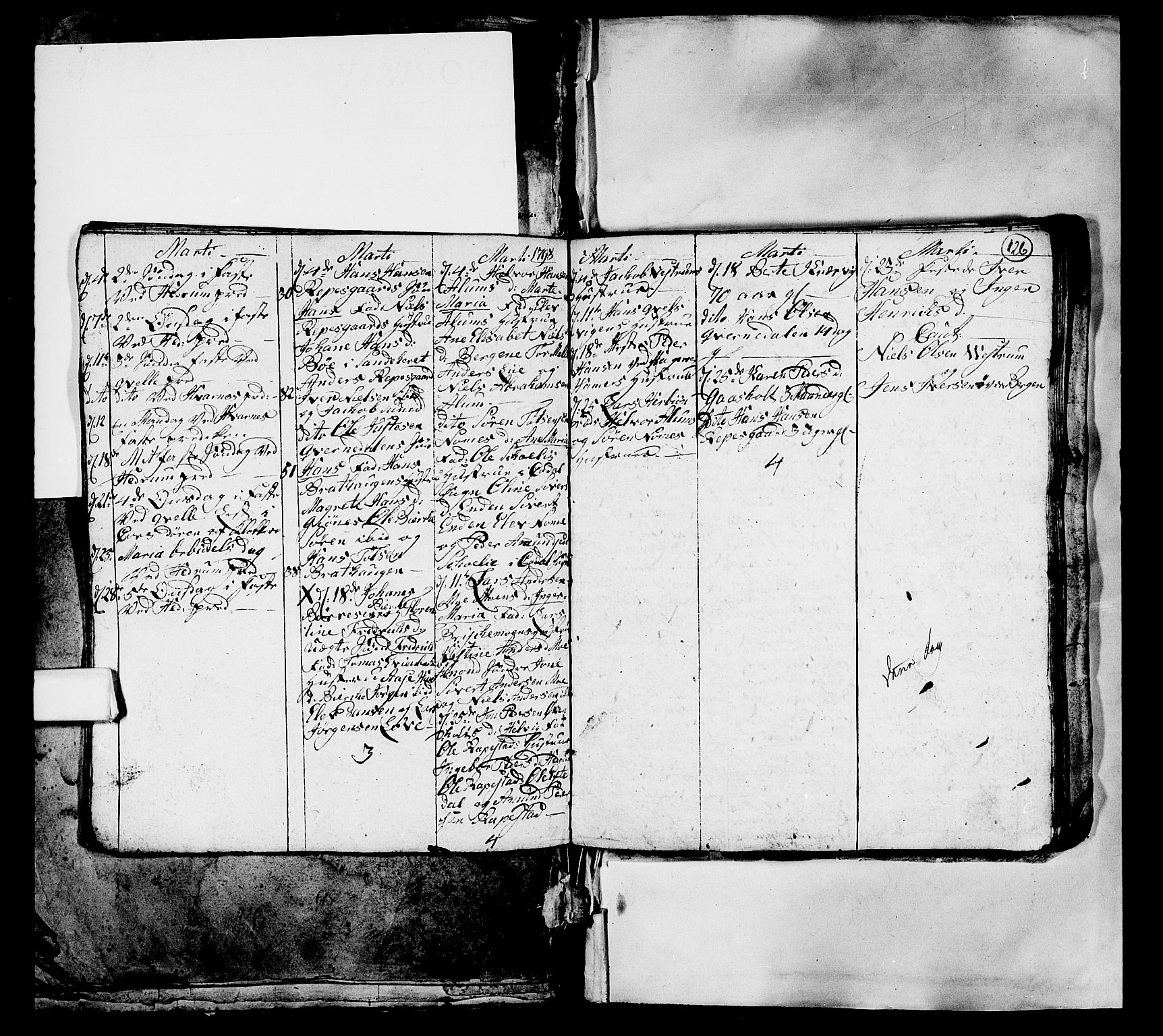 Hedrum kirkebøker, AV/SAKO-A-344/G/Ga/L0001: Parish register (copy) no. I 1, 1787-1802, p. 126