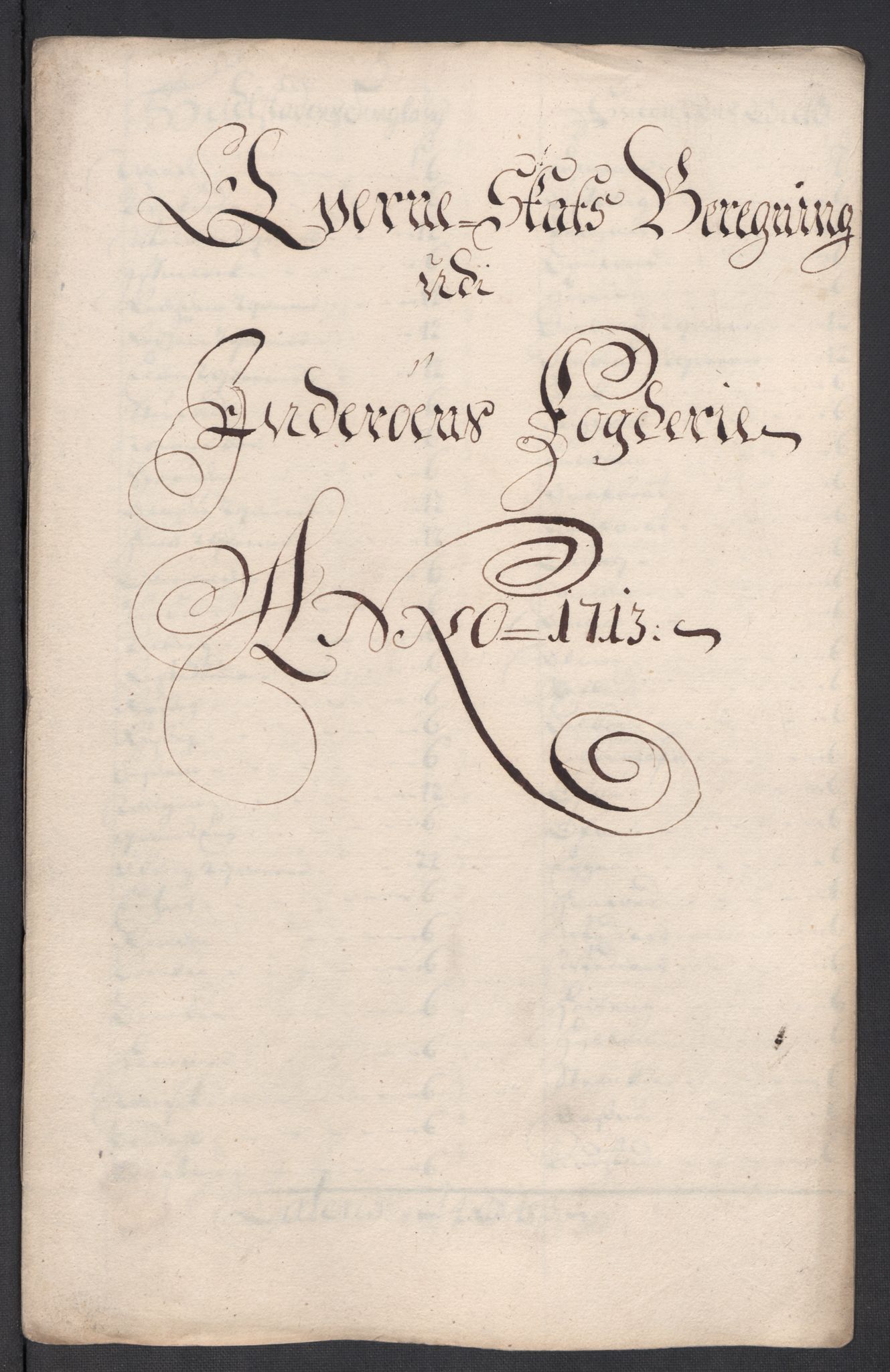 Rentekammeret inntil 1814, Reviderte regnskaper, Fogderegnskap, AV/RA-EA-4092/R63/L4321: Fogderegnskap Inderøy, 1713, p. 219