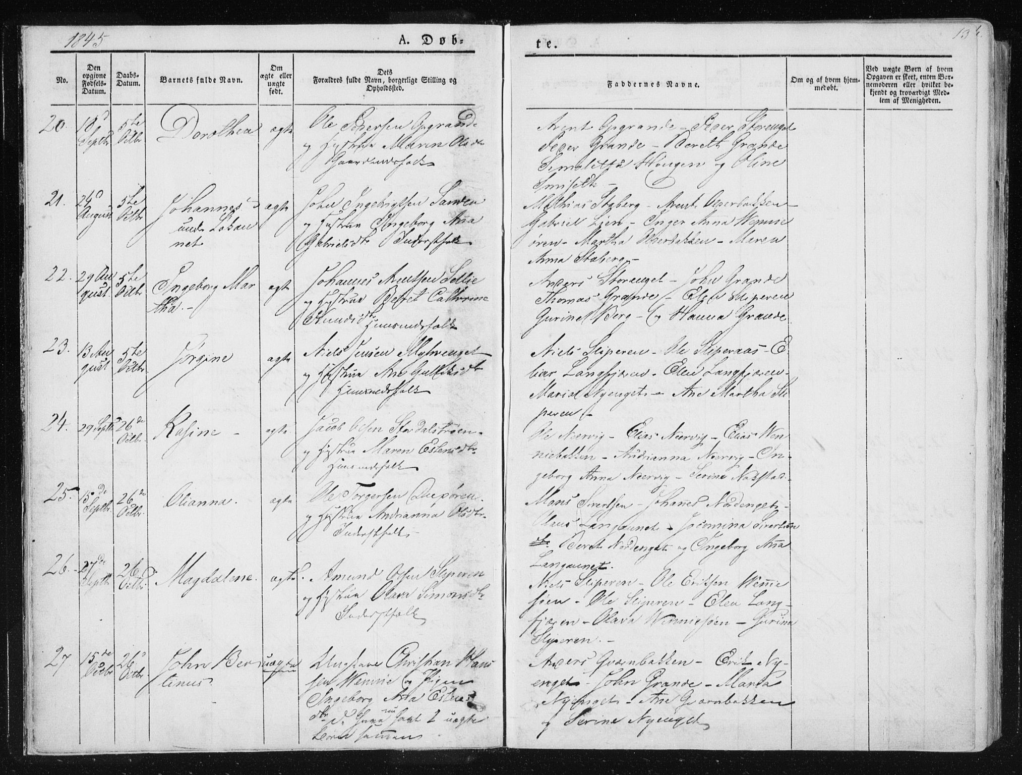 Ministerialprotokoller, klokkerbøker og fødselsregistre - Nord-Trøndelag, SAT/A-1458/733/L0323: Parish register (official) no. 733A02, 1843-1870, p. 13