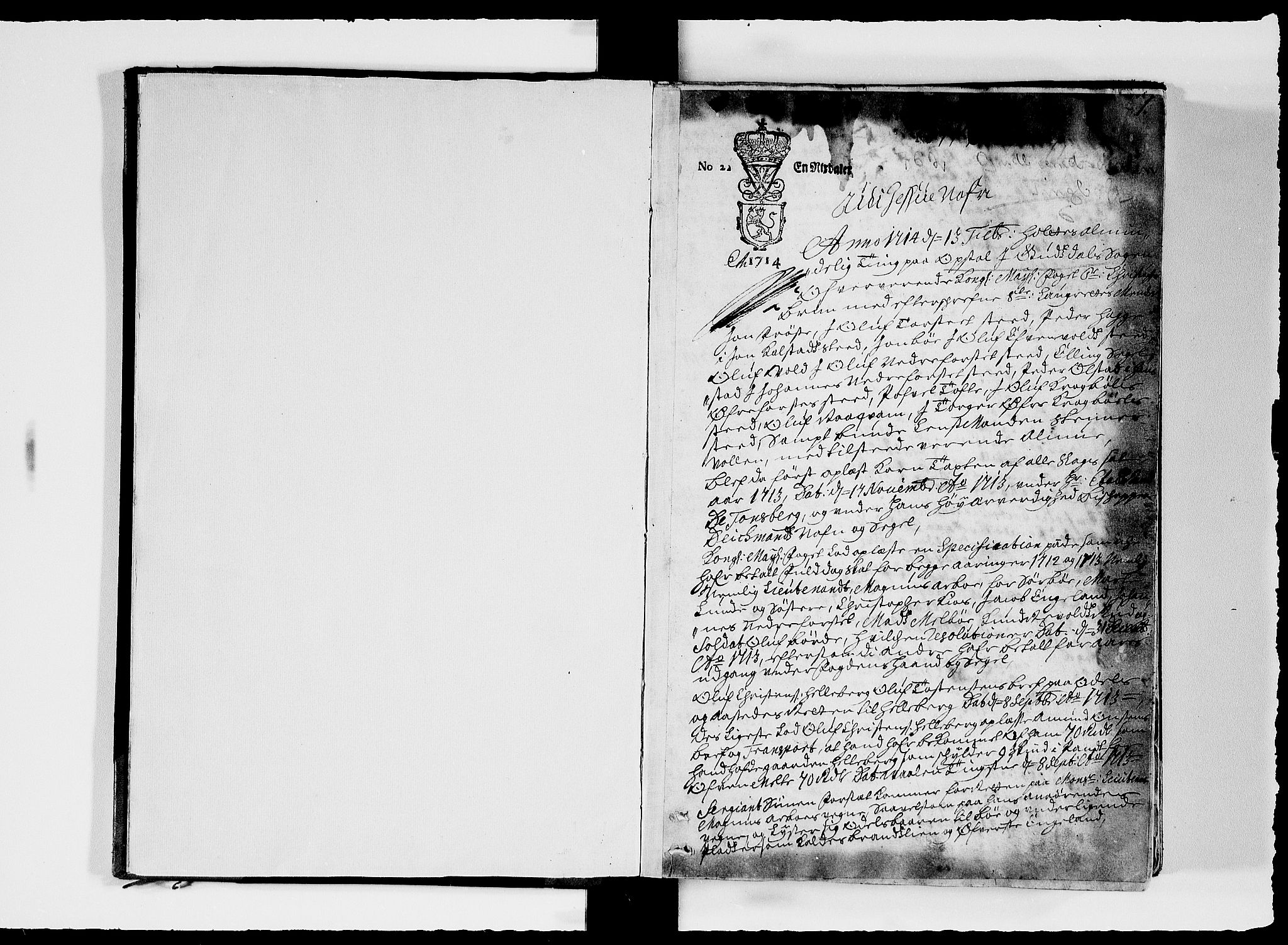 Sorenskriverier i Gudbrandsdalen, SAH/TING-036/G/Gb/Gbc/L0005: Tingbok - Nord- og Sør-Gudbrandsdal, 1714-1716, p. 0b-1a