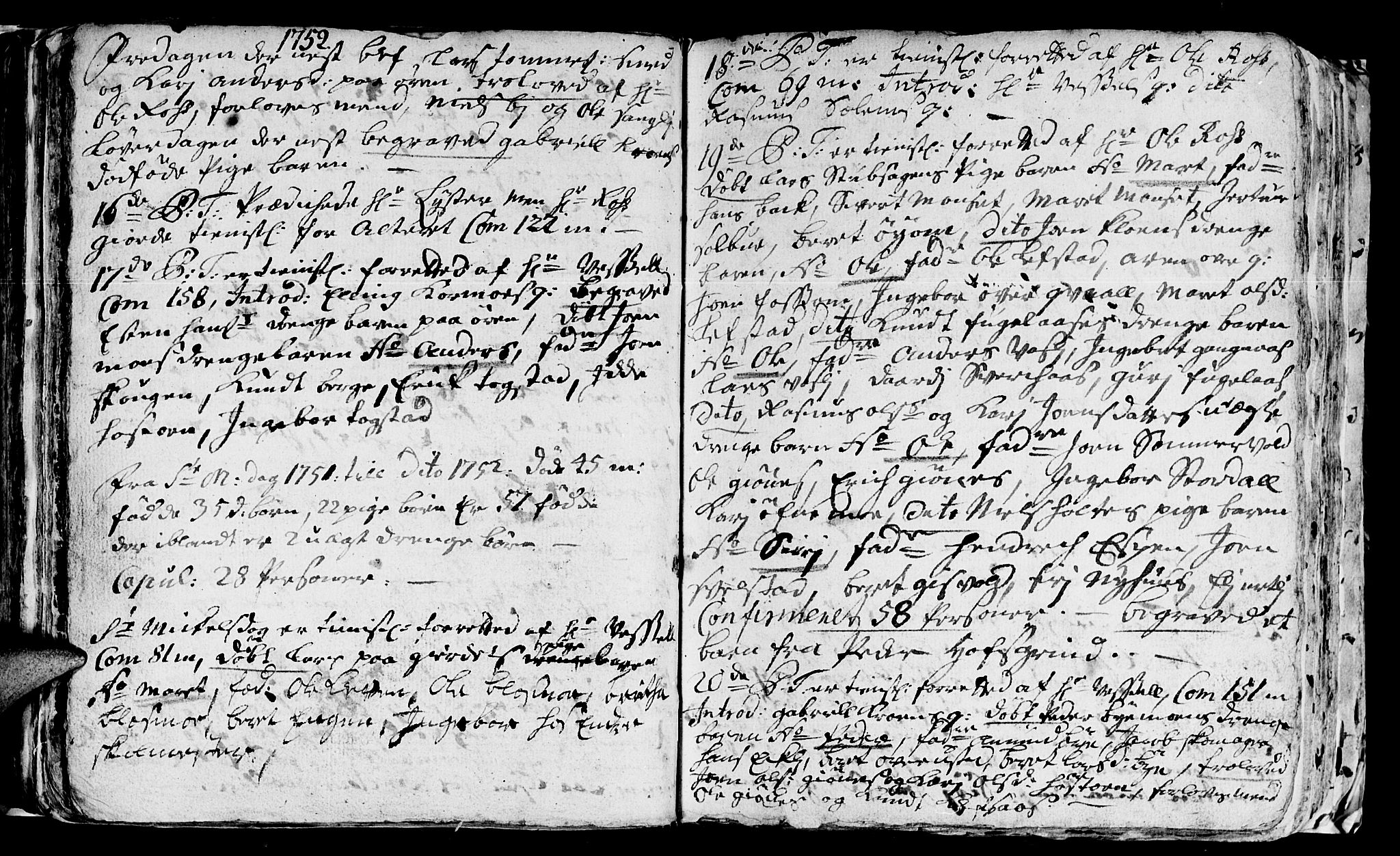 Ministerialprotokoller, klokkerbøker og fødselsregistre - Sør-Trøndelag, AV/SAT-A-1456/668/L0813: Parish register (copy) no. 668C02, 1743-1765