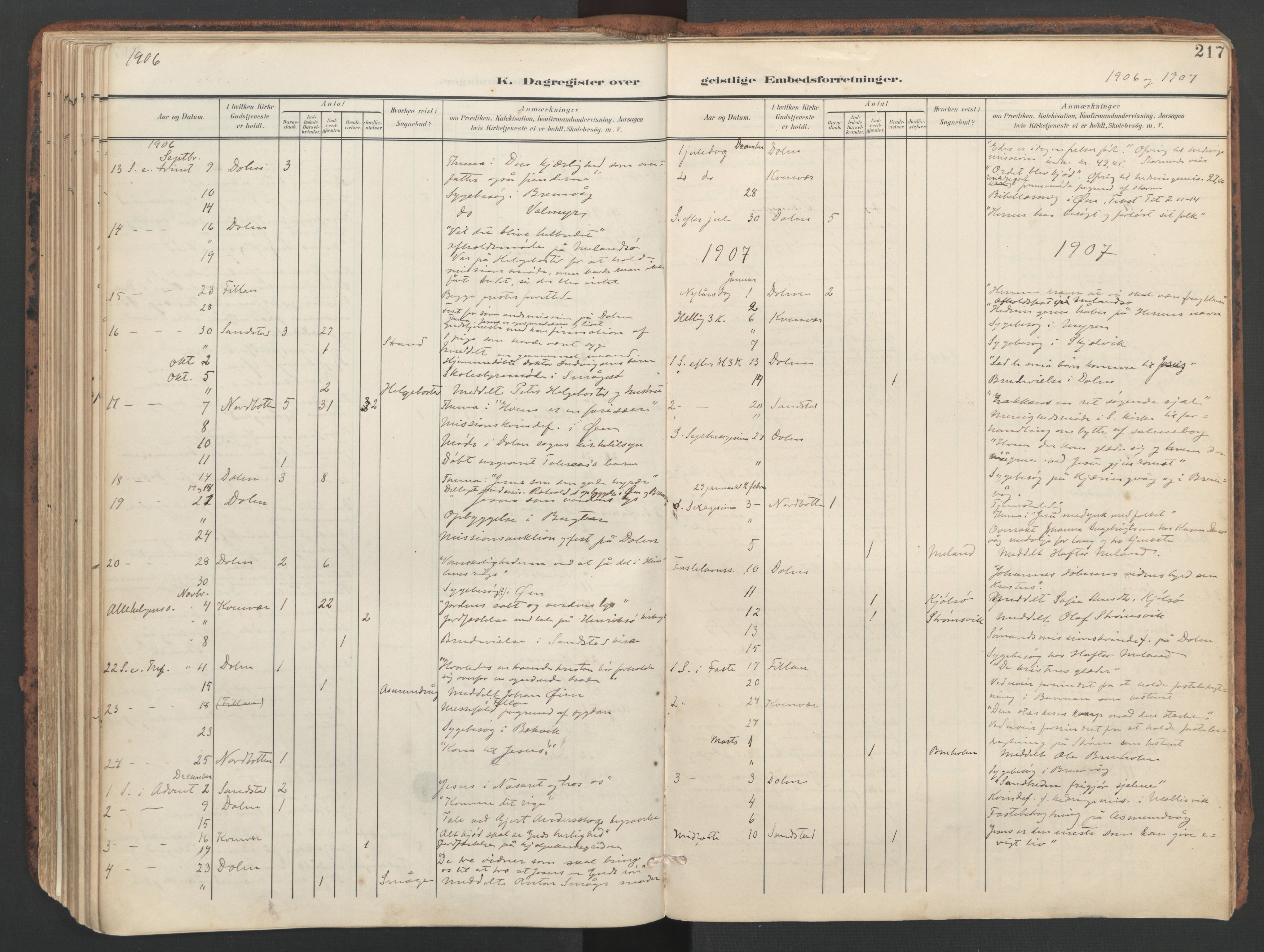 Ministerialprotokoller, klokkerbøker og fødselsregistre - Sør-Trøndelag, AV/SAT-A-1456/634/L0537: Parish register (official) no. 634A13, 1896-1922, p. 217