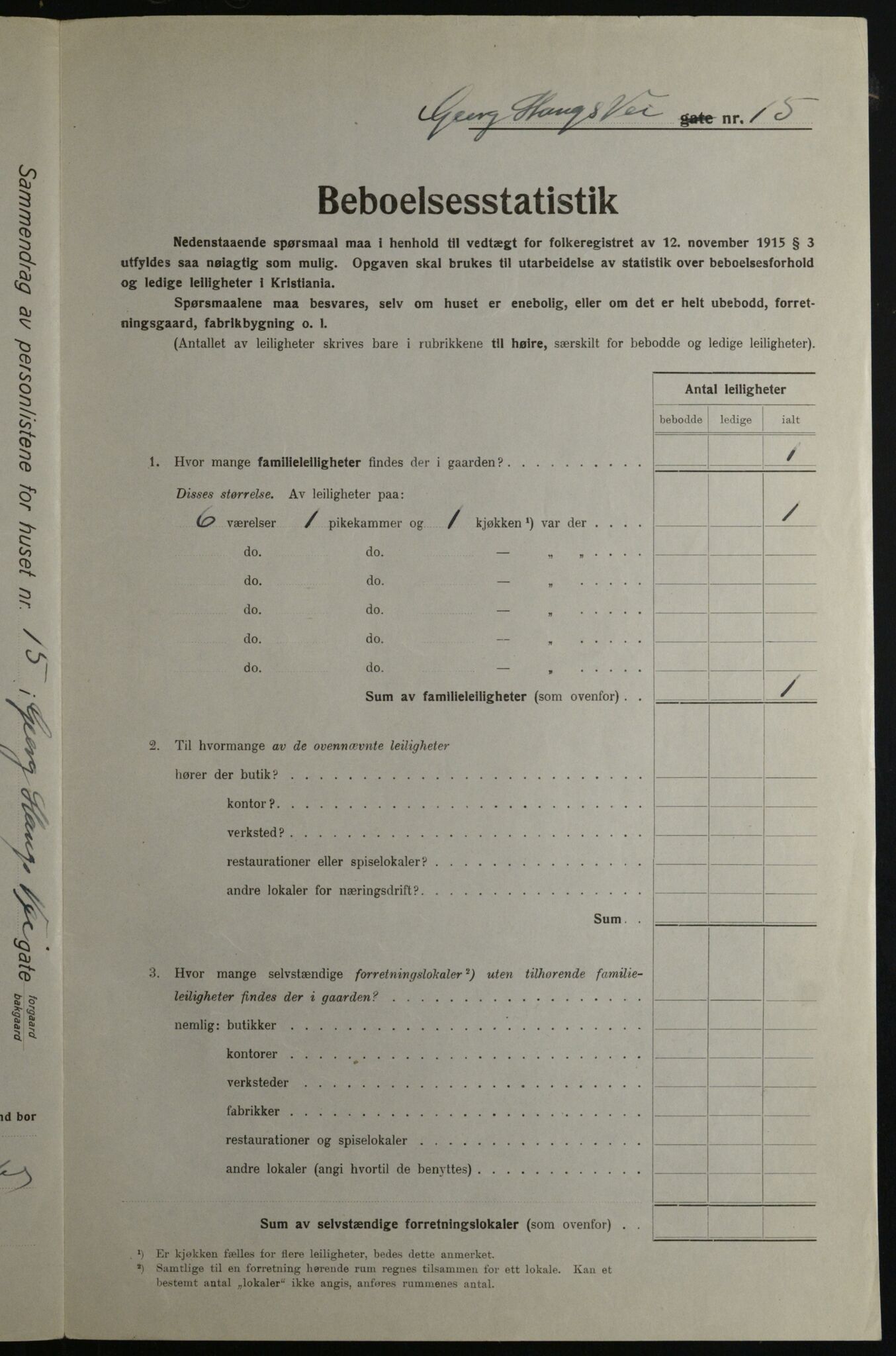 OBA, Municipal Census 1923 for Kristiania, 1923, p. 32982