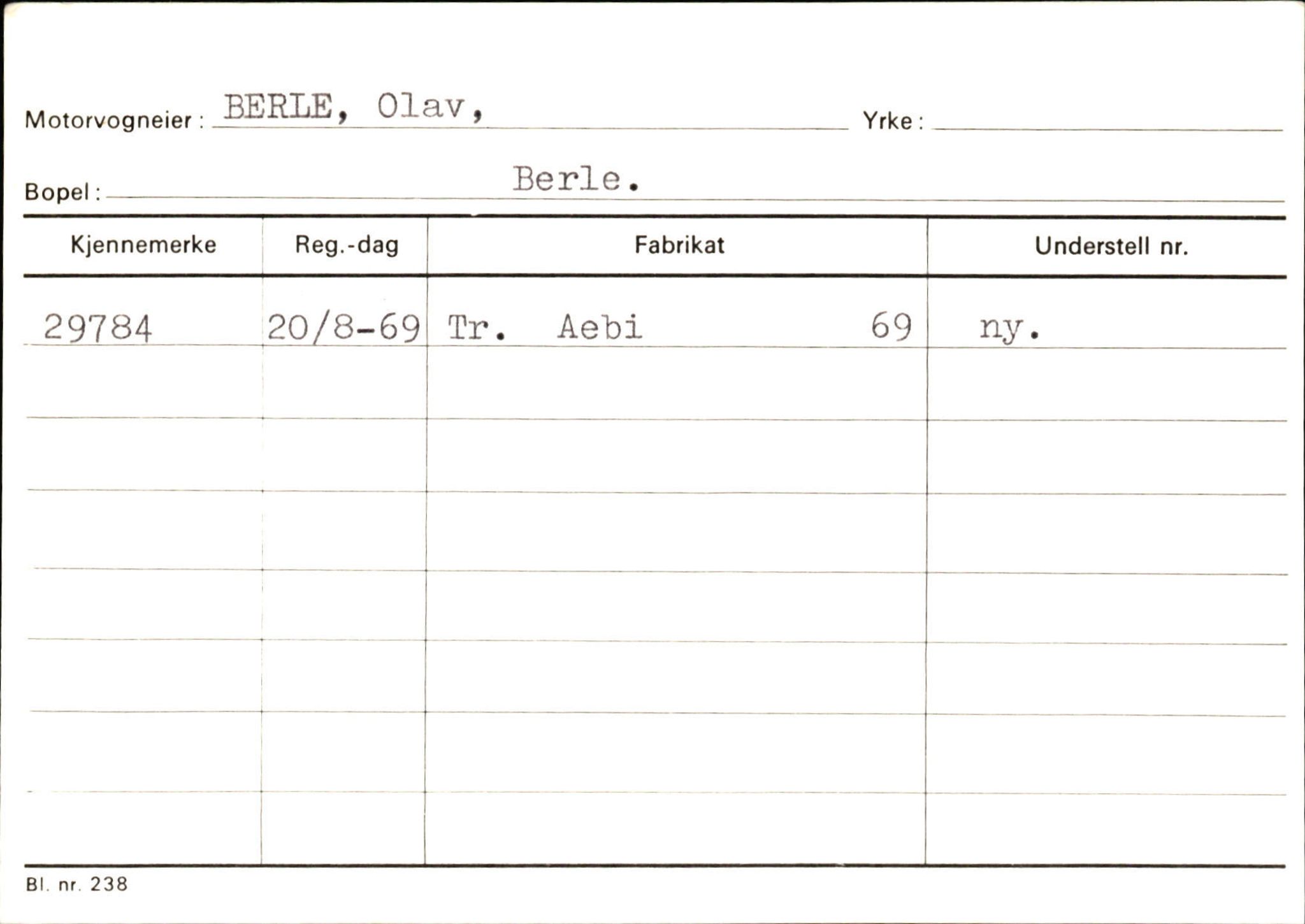 Statens vegvesen, Sogn og Fjordane vegkontor, SAB/A-5301/4/F/L0133: Eigarregister Bremanger A-Å. Gaular A-H, 1945-1975, p. 83