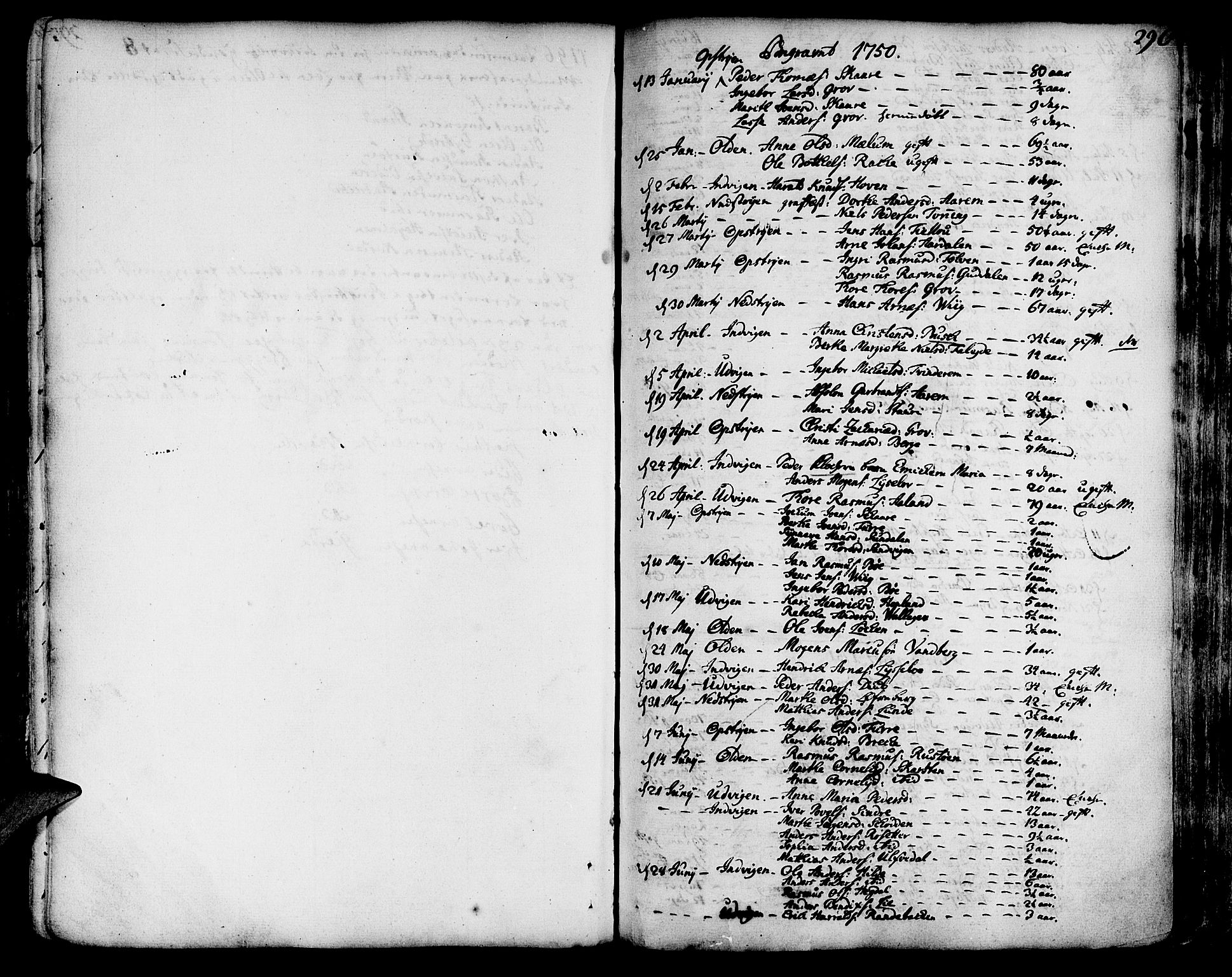 Innvik sokneprestembete, SAB/A-80501: Parish register (official) no. A 1, 1750-1816, p. 296