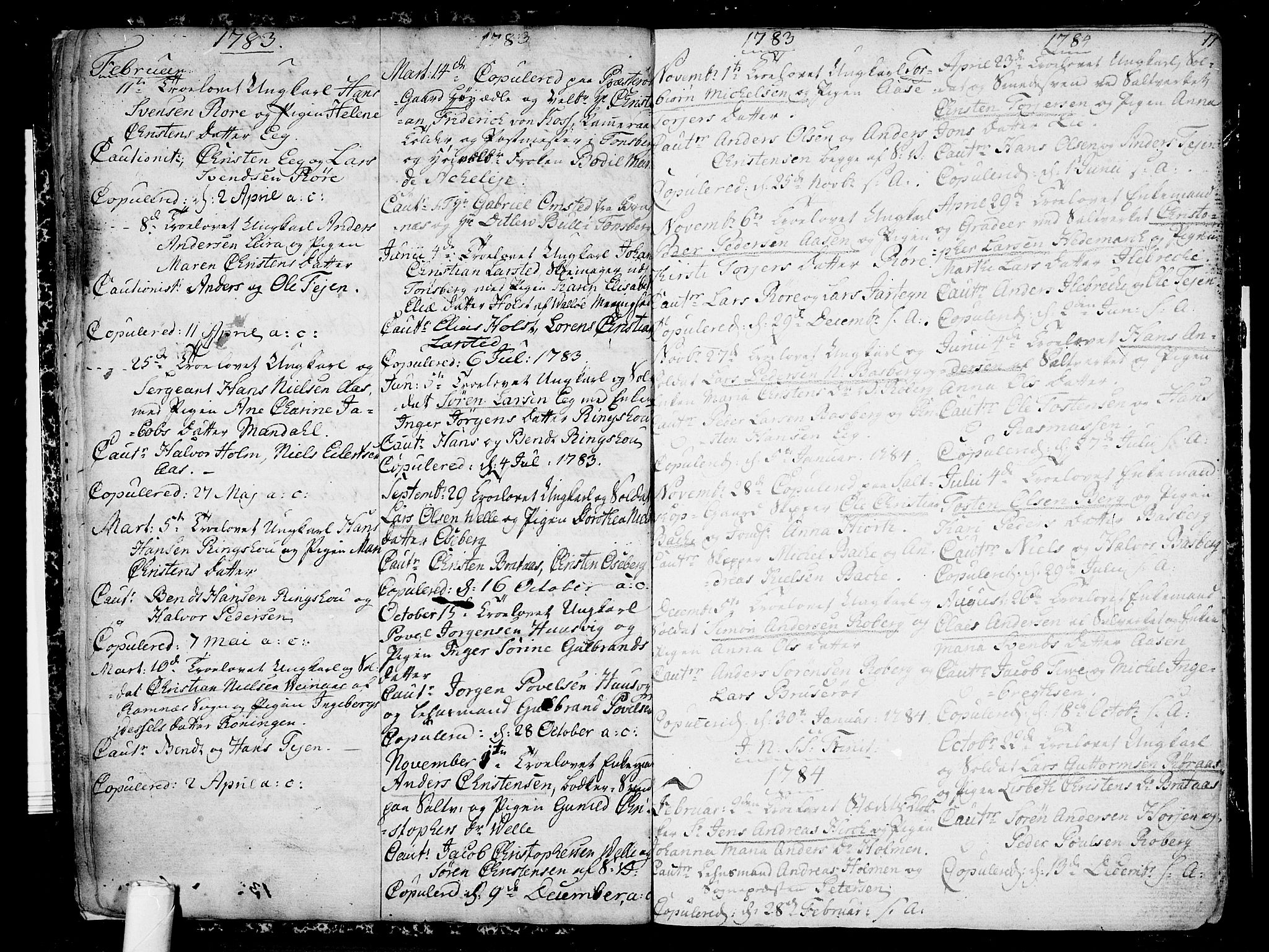 Sem kirkebøker, SAKO/A-5/F/Fb/L0002: Parish register (official) no. II 2, 1764-1792, p. 11