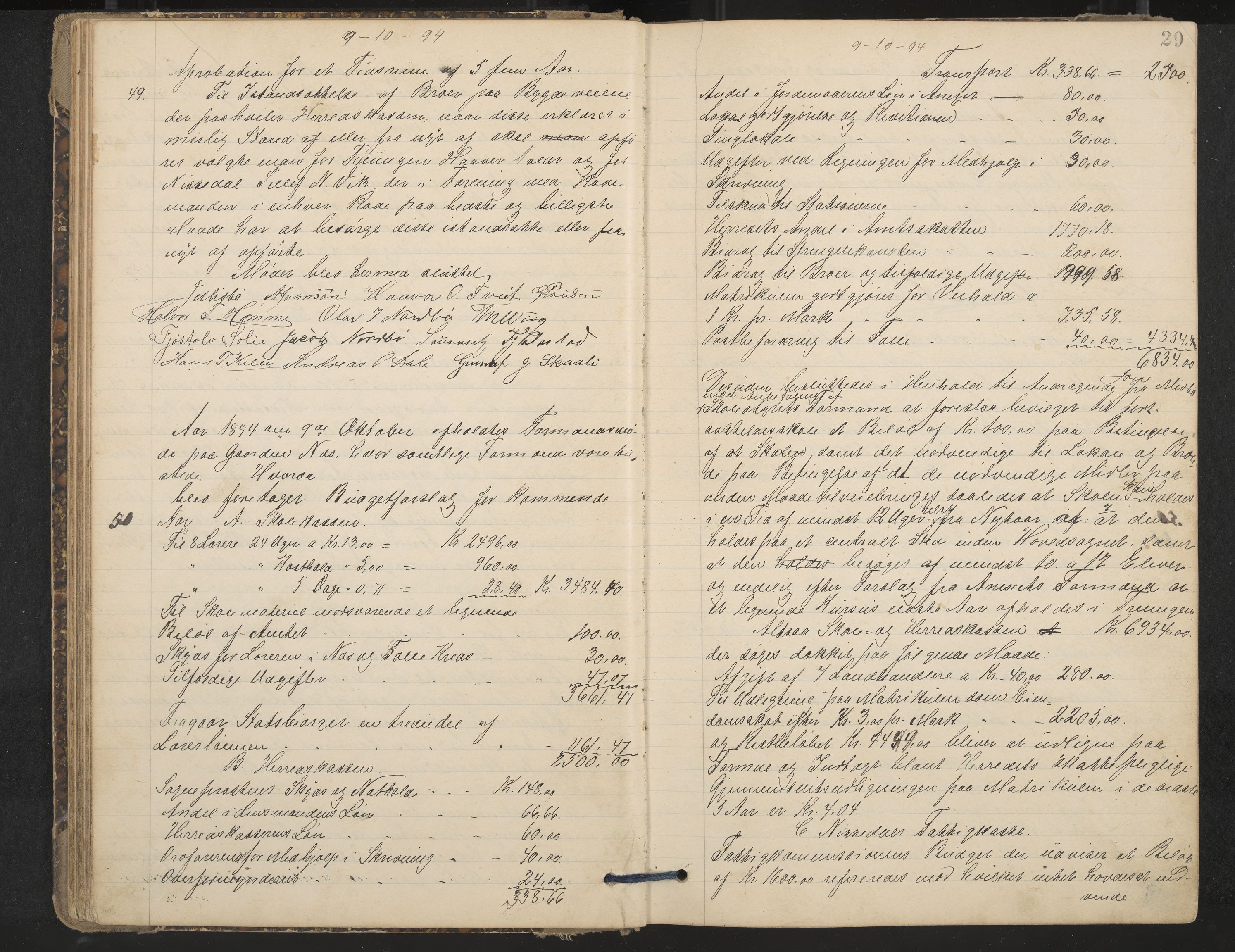 Nissedal formannskap og sentraladministrasjon, IKAK/0830021-1/A/L0003: Møtebok, 1892-1904, p. 29