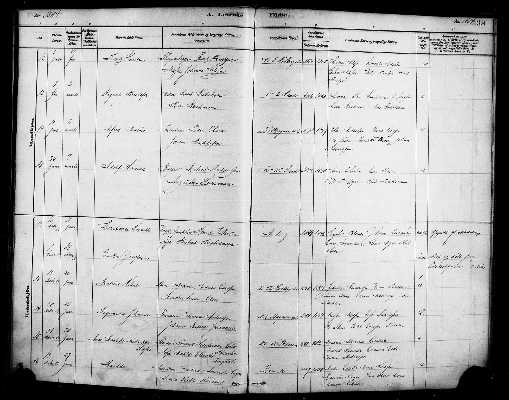 Sandviken Sokneprestembete, AV/SAB-A-77601/H/Ha/L0004: Parish register (official) no. B 1, 1878-1891, p. 138