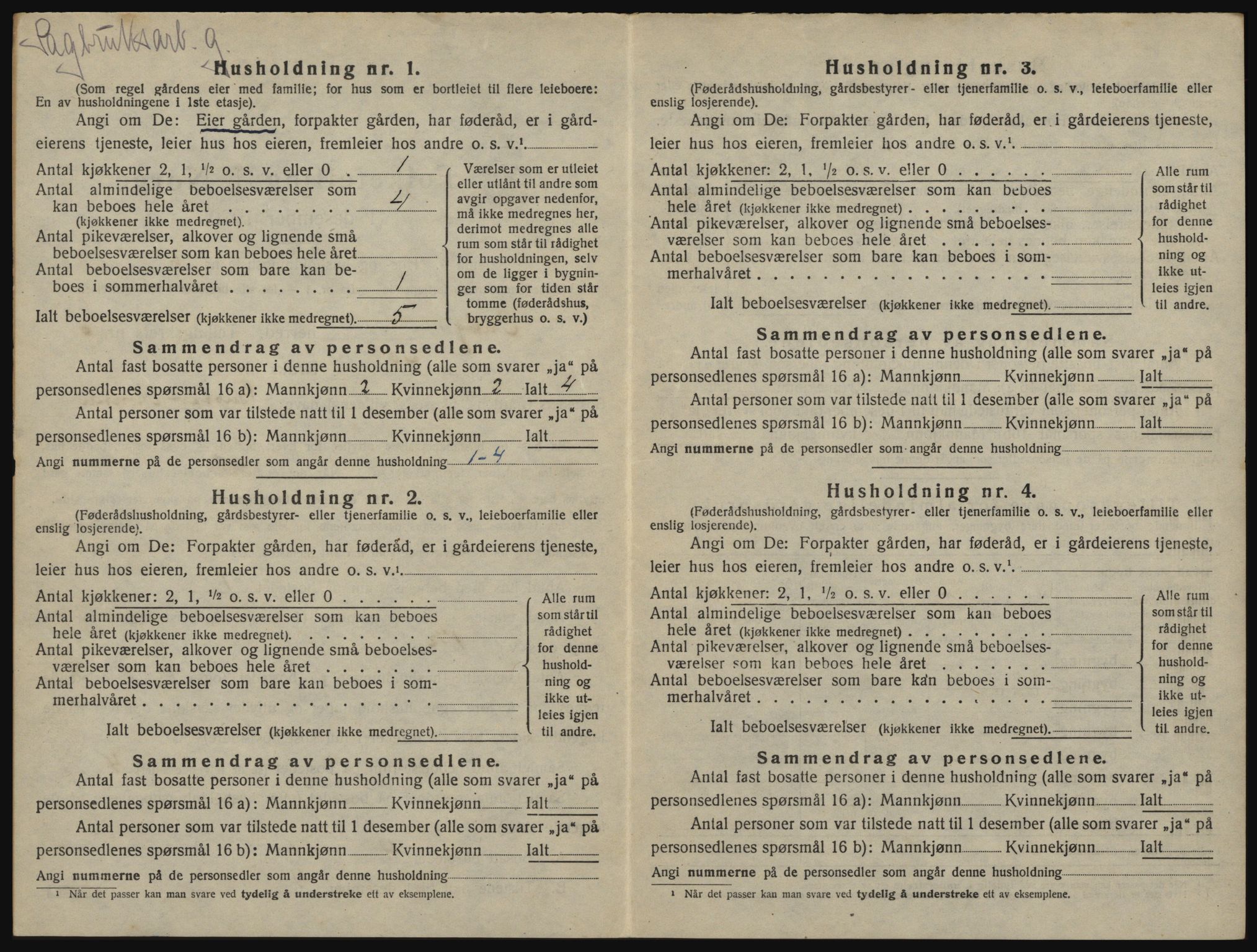 SAO, 1920 census for Onsøy, 1920, p. 941