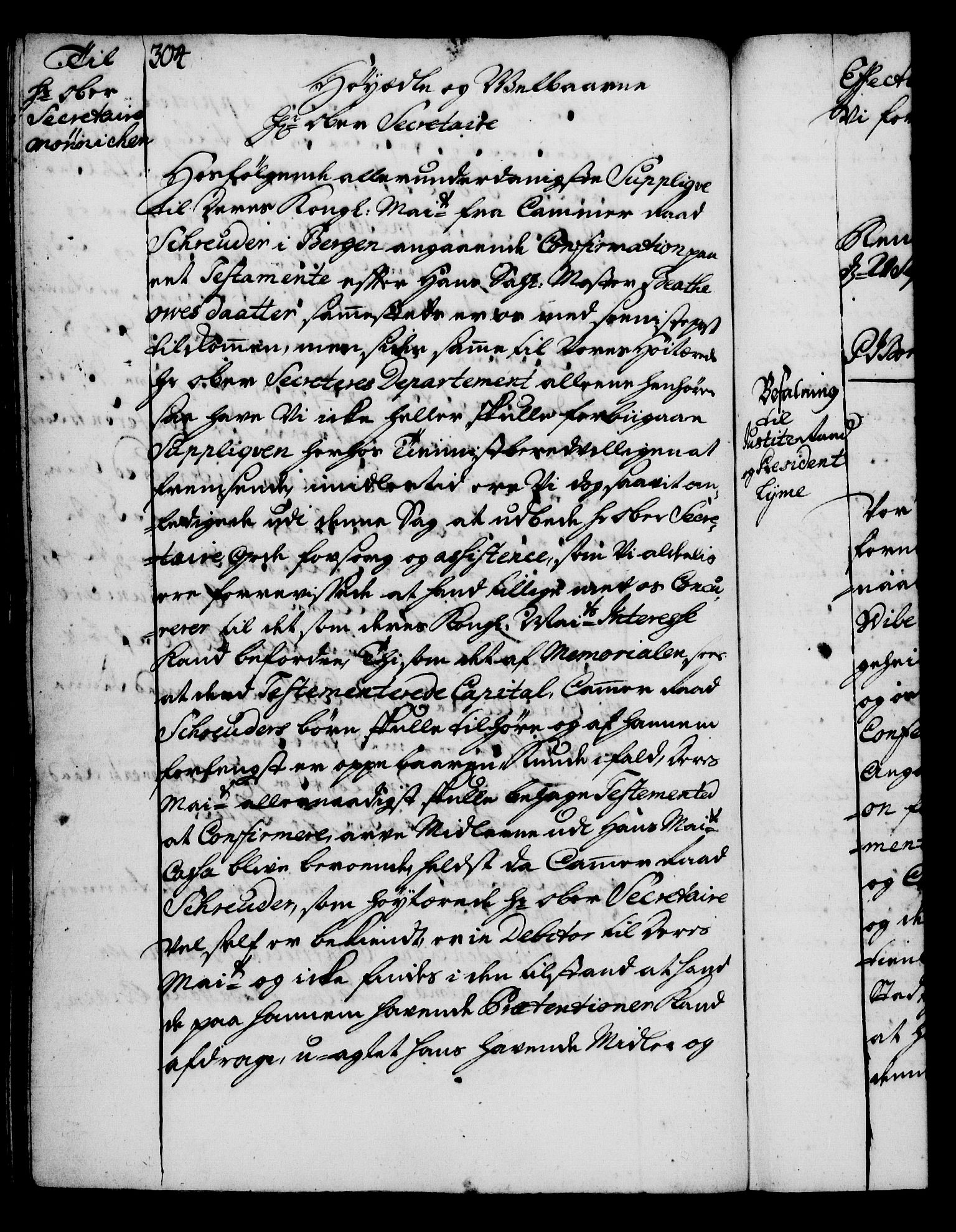 Rentekammeret, Kammerkanselliet, RA/EA-3111/G/Gg/Gga/L0002: Norsk ekspedisjonsprotokoll med register (merket RK 53.2), 1723-1727, p. 304