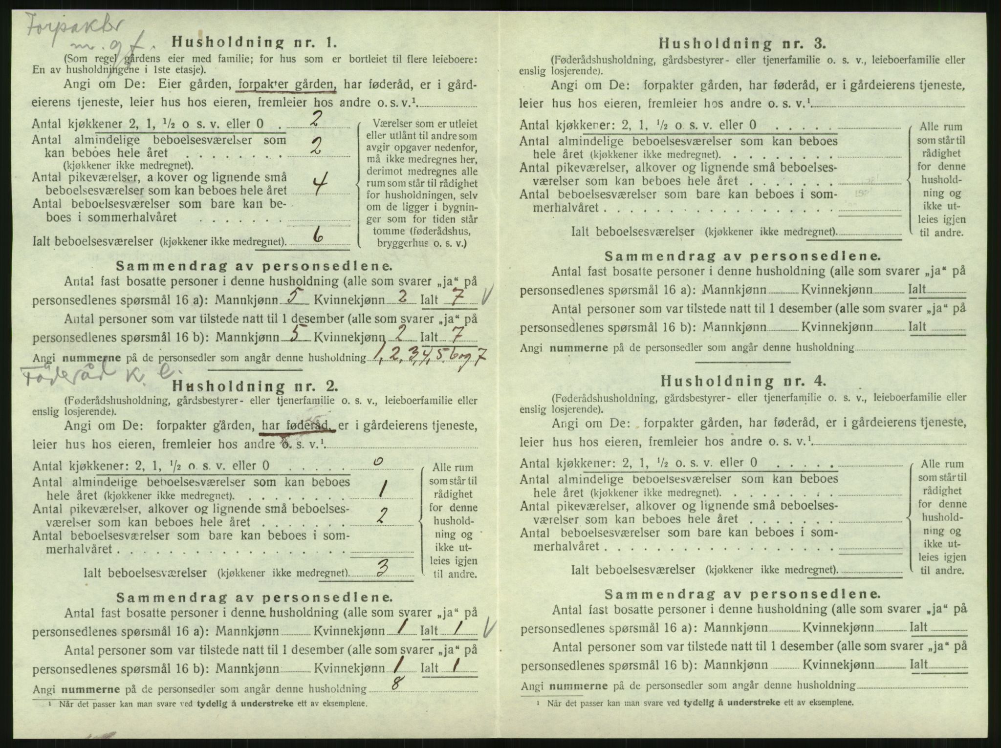 SAT, 1920 census for Hattfjelldal, 1920, p. 89