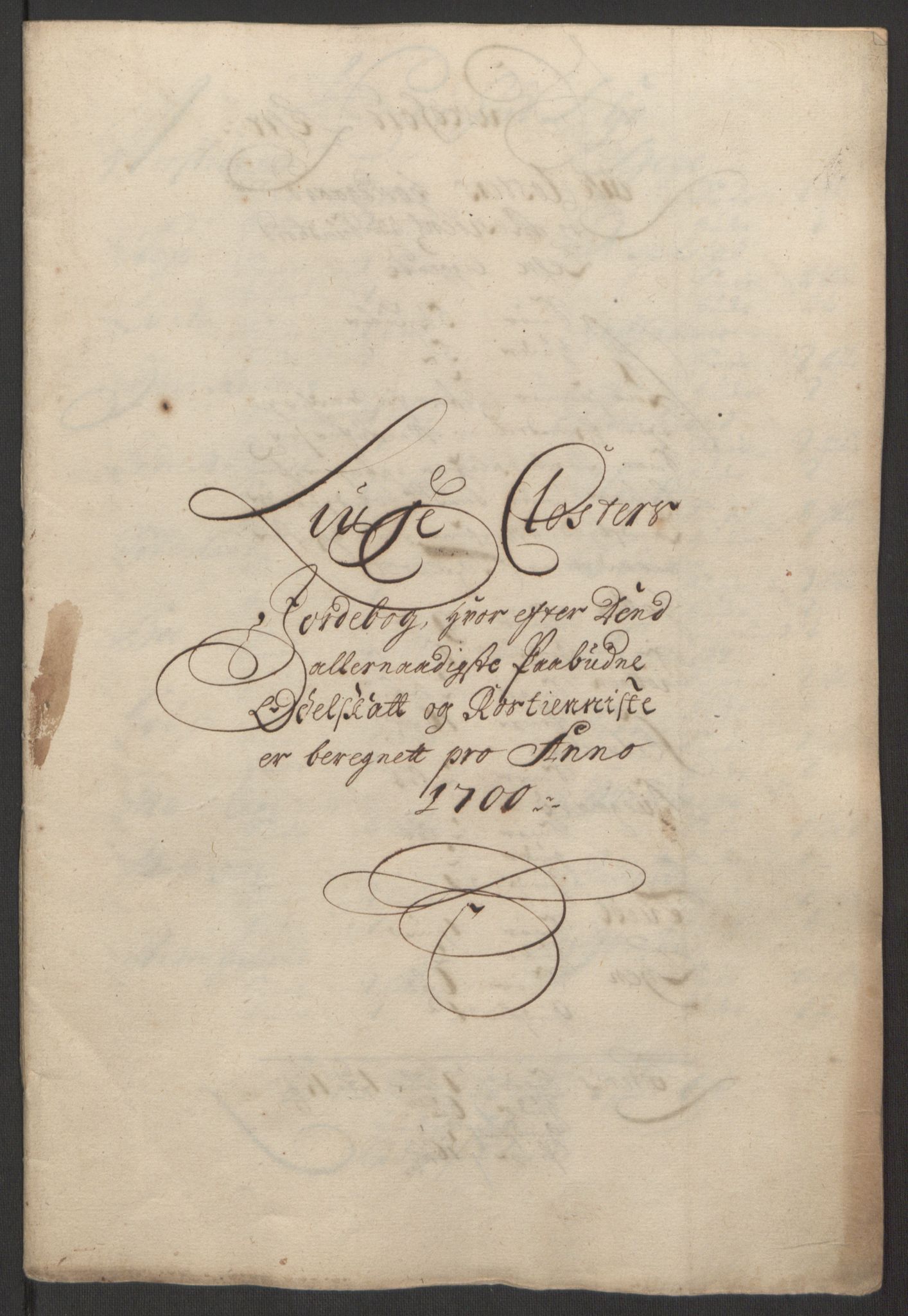 Rentekammeret inntil 1814, Reviderte regnskaper, Fogderegnskap, AV/RA-EA-4092/R50/L3159: Fogderegnskap Lyse kloster, 1691-1709, p. 119