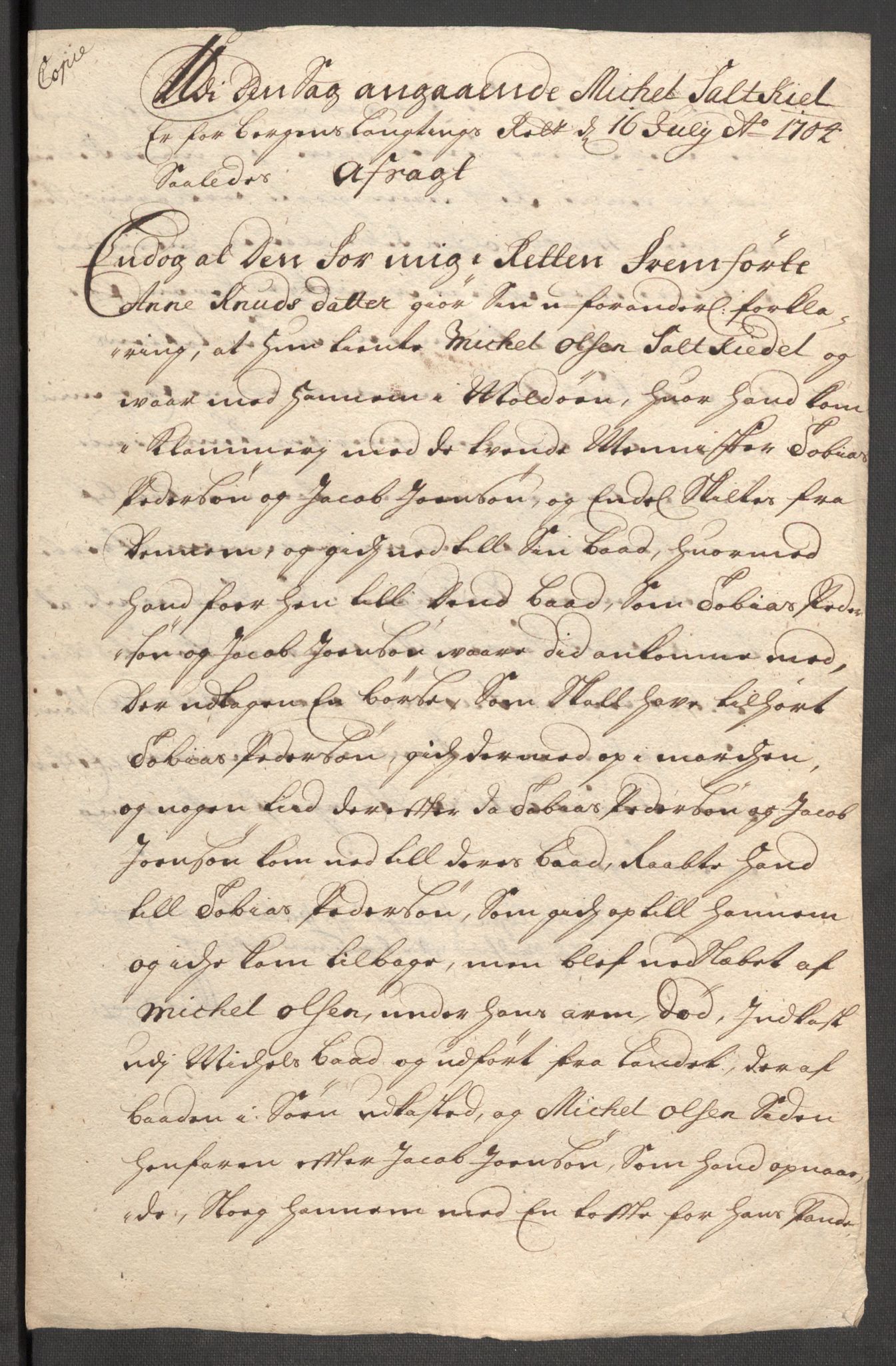 Rentekammeret inntil 1814, Reviderte regnskaper, Fogderegnskap, AV/RA-EA-4092/R53/L3429: Fogderegnskap Sunn- og Nordfjord, 1705, p. 267