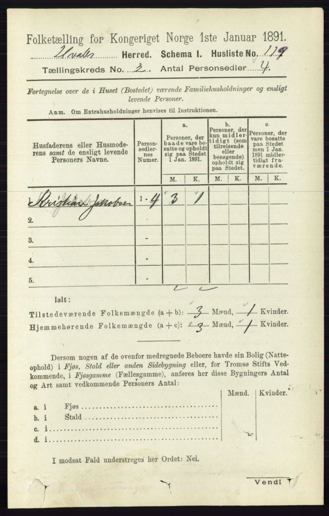 RA, 1891 census for 0111 Hvaler, 1891, p. 1000