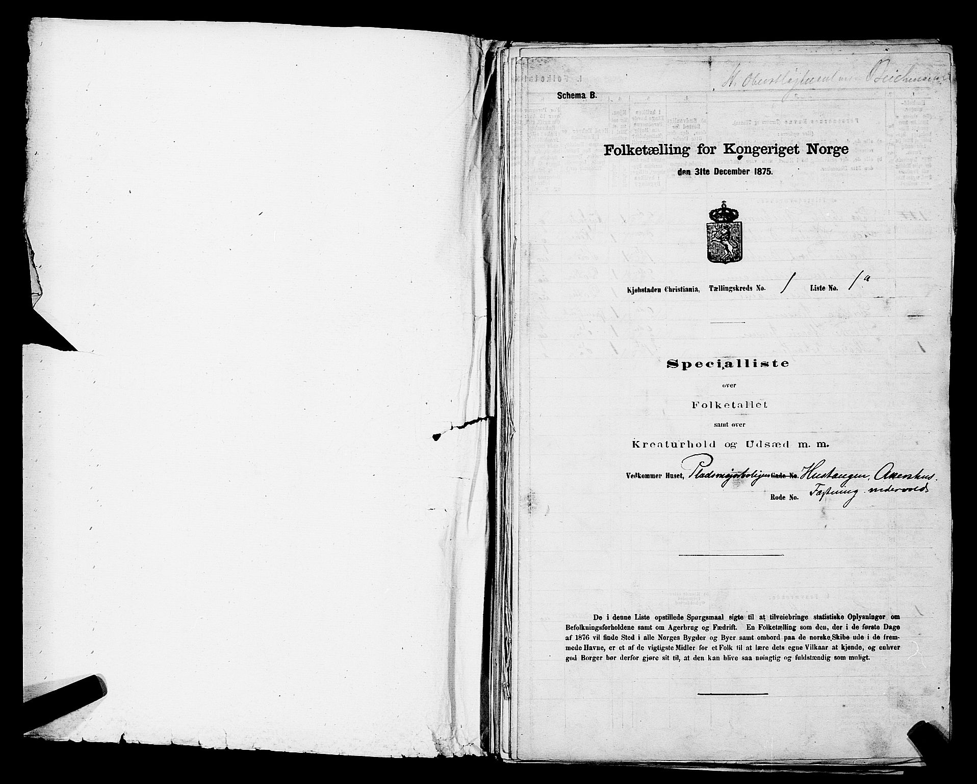 RA, 1875 census for 0301 Kristiania, 1875, p. 34