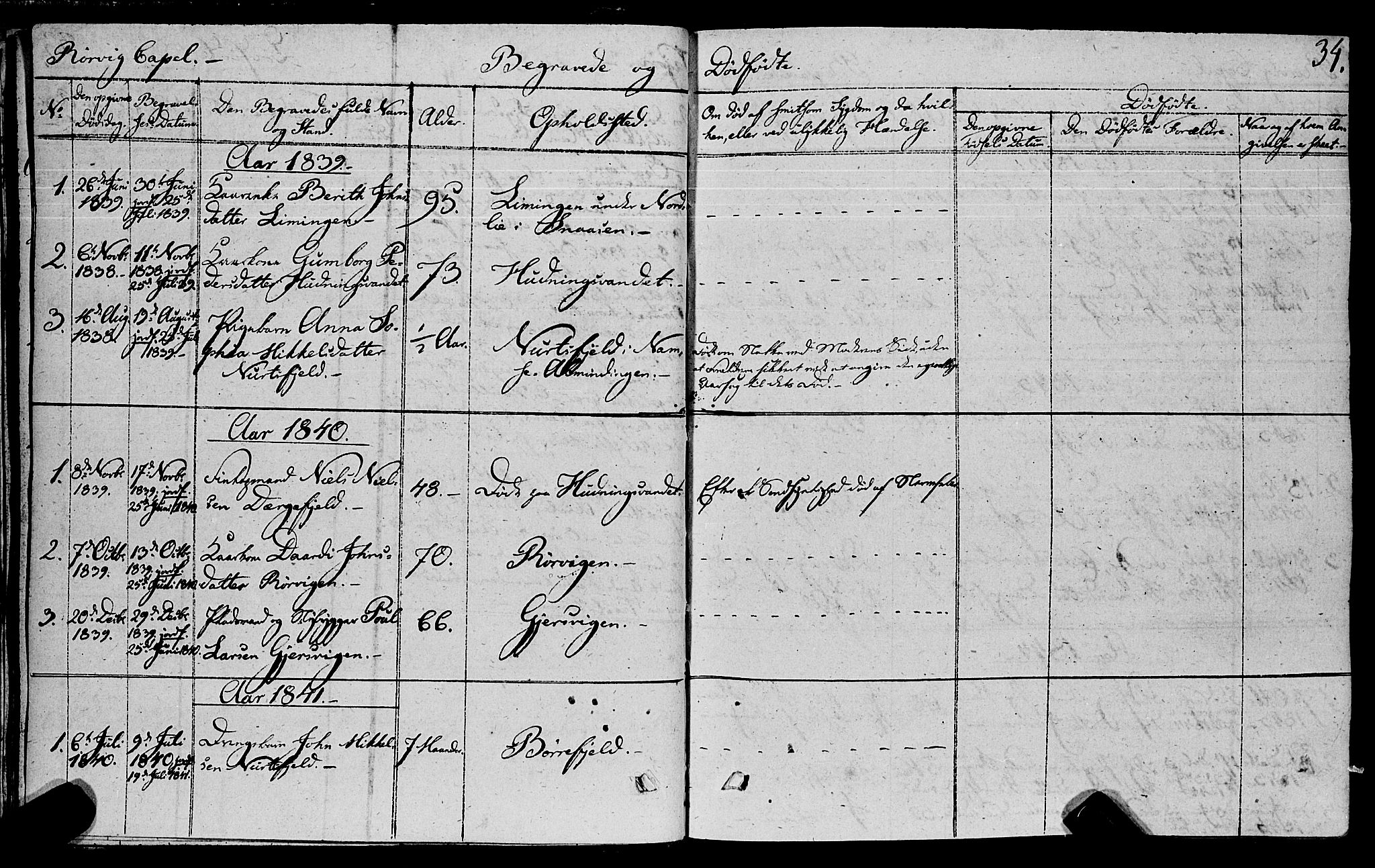 Ministerialprotokoller, klokkerbøker og fødselsregistre - Nord-Trøndelag, SAT/A-1458/762/L0538: Parish register (official) no. 762A02 /1, 1833-1879, p. 34