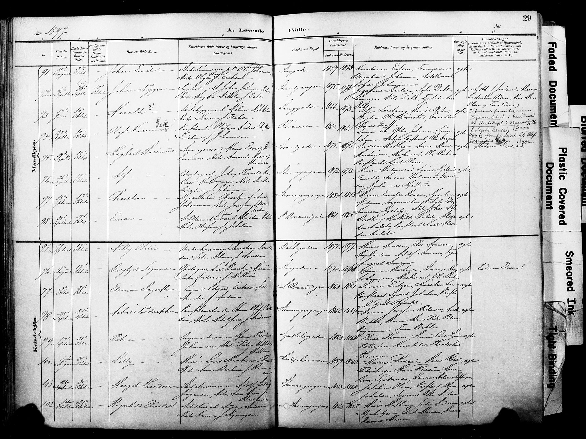 Horten kirkebøker, AV/SAKO-A-348/F/Fa/L0005: Parish register (official) no. 5, 1896-1904, p. 29