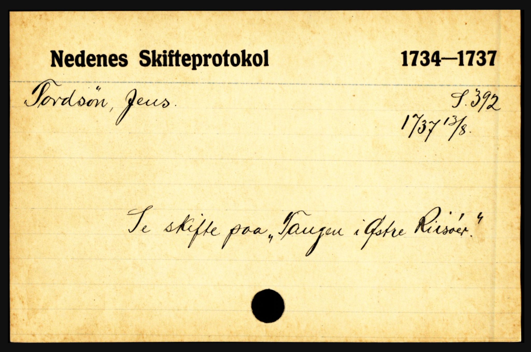 Nedenes sorenskriveri før 1824, AV/SAK-1221-0007/H, p. 30281