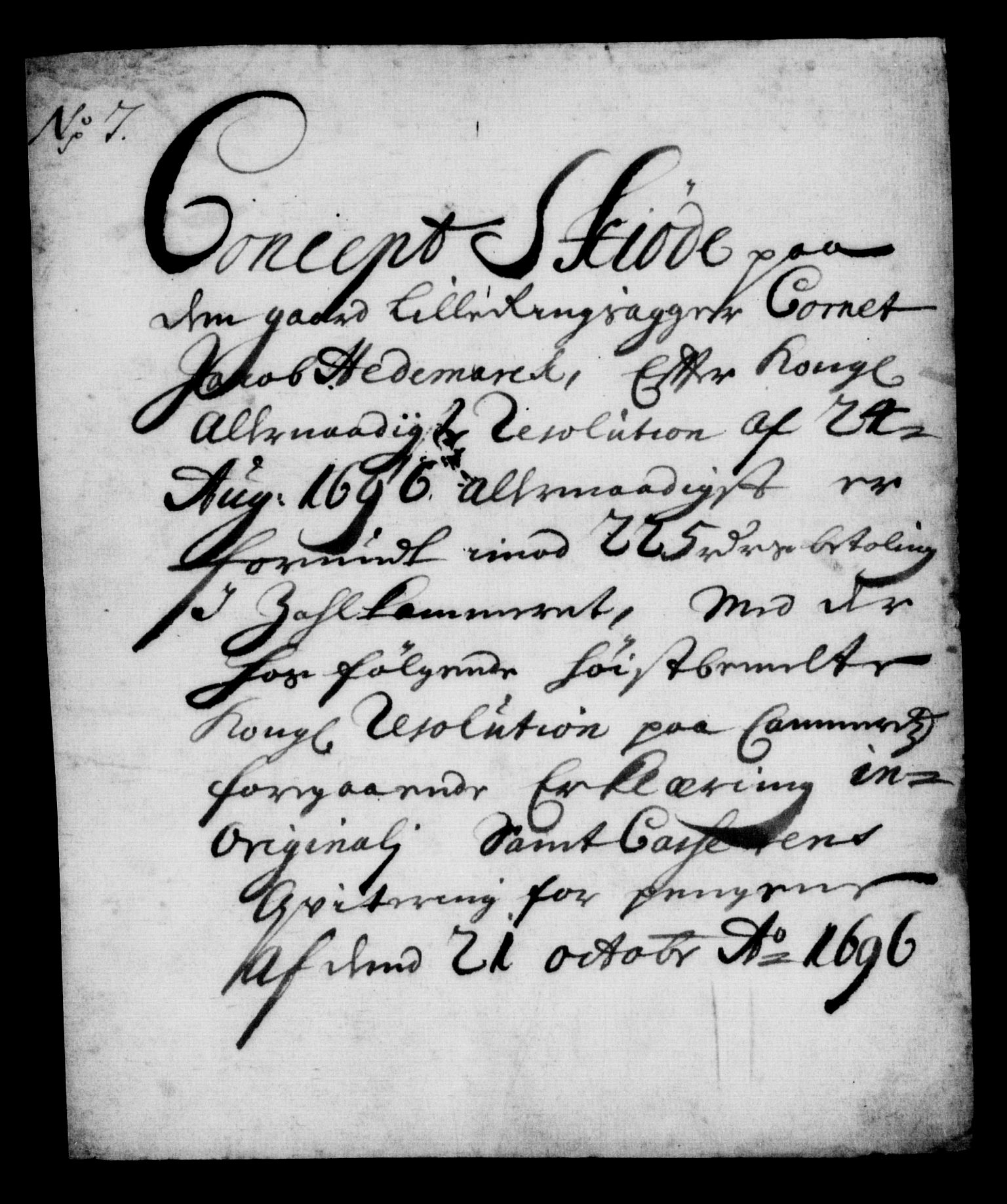 Rentekammeret inntil 1814, Realistisk ordnet avdeling, RA/EA-4070/On/L0013: [Jj 14]: Forskjellige dokumenter om krongodset i Norge, 1672-1722, p. 264
