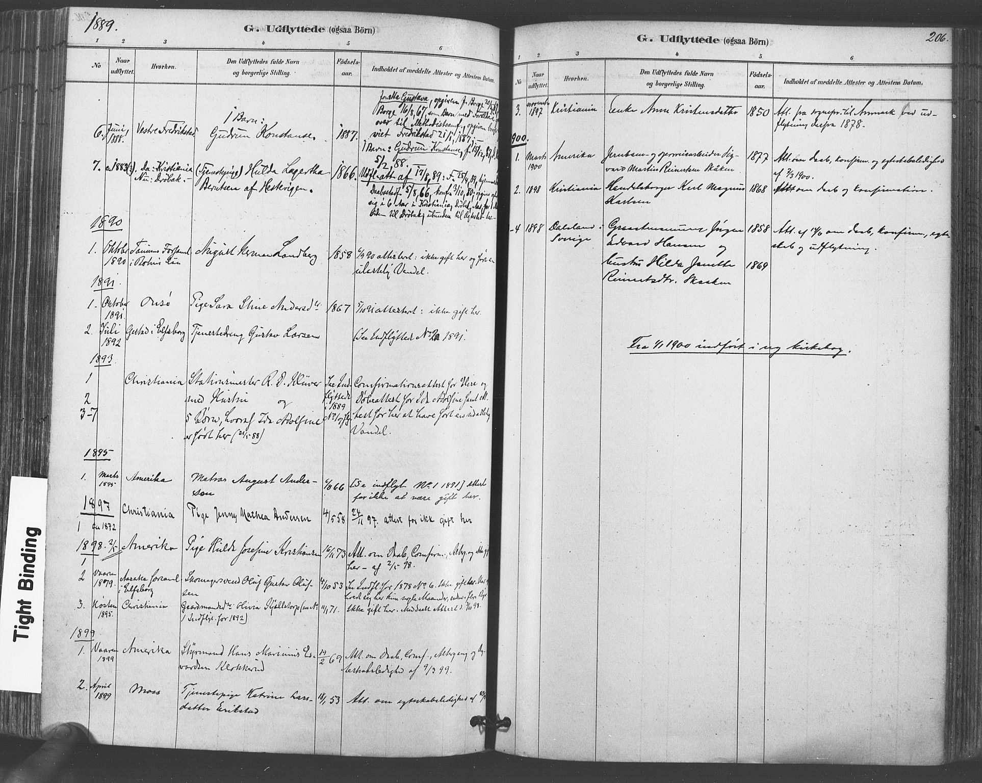 Vestby prestekontor Kirkebøker, AV/SAO-A-10893/F/Fa/L0009: Parish register (official) no. I 9, 1878-1900, p. 206