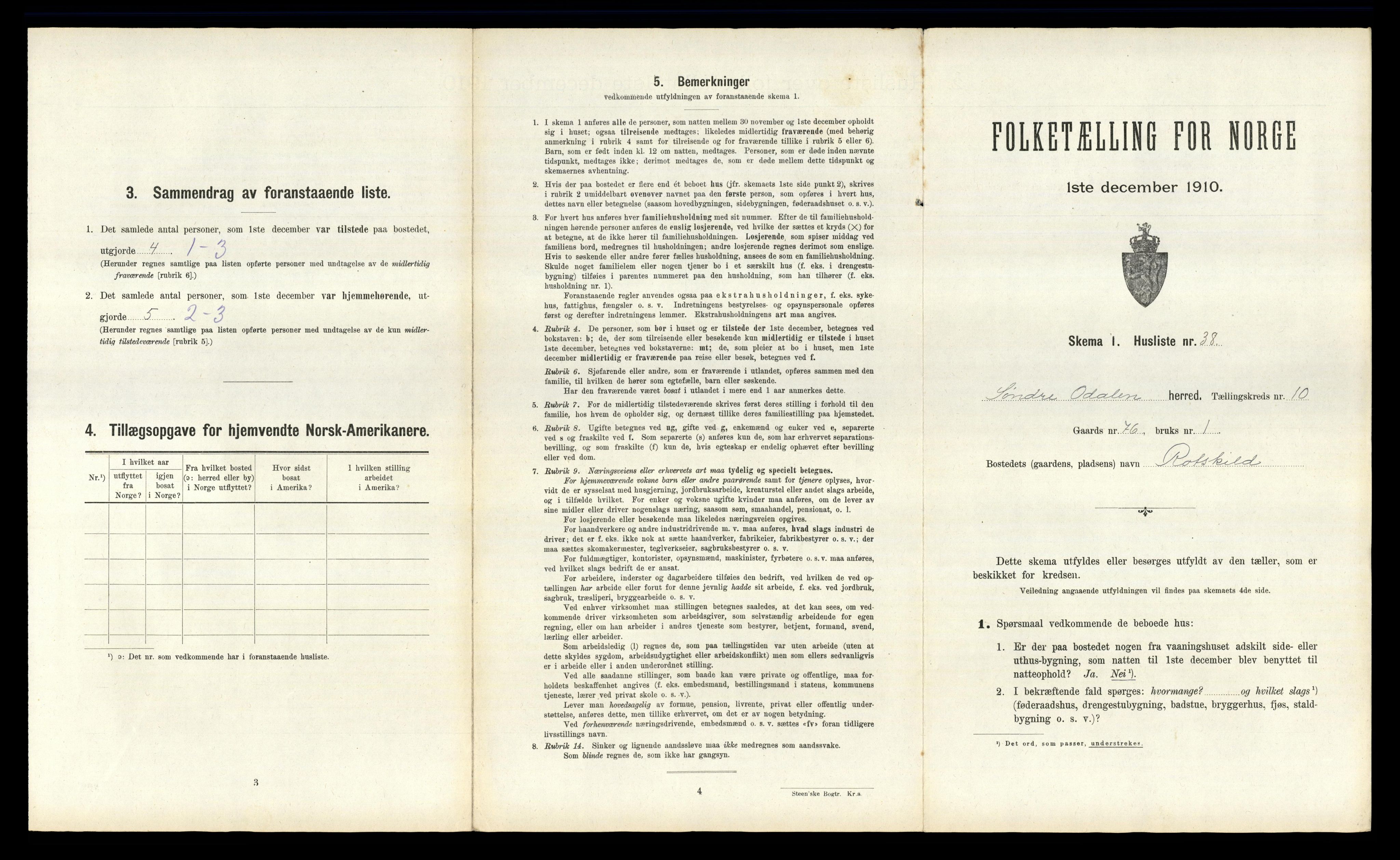 RA, 1910 census for Sør-Odal, 1910, p. 1716