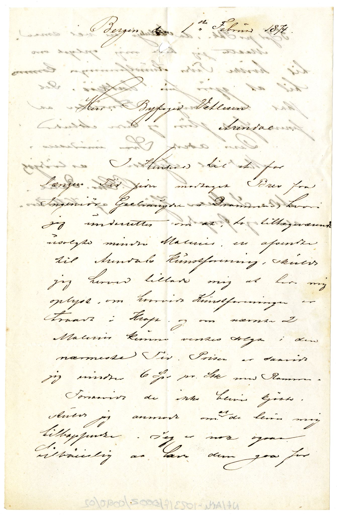 Diderik Maria Aalls brevsamling, NF/Ark-1023/F/L0002: D.M. Aalls brevsamling. B - C, 1799-1889, p. 440