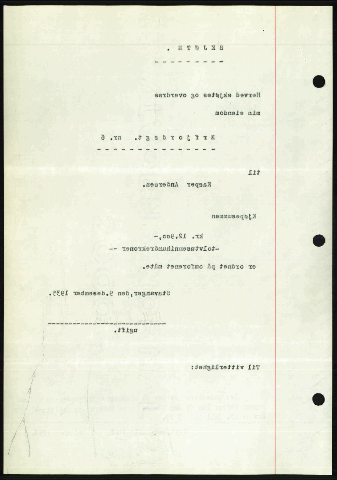 Stavanger byrett, AV/SAST-A-100455/002/G/Gb/L0022: Mortgage book no. A11, 1947-1948, Diary no: : 234/1948