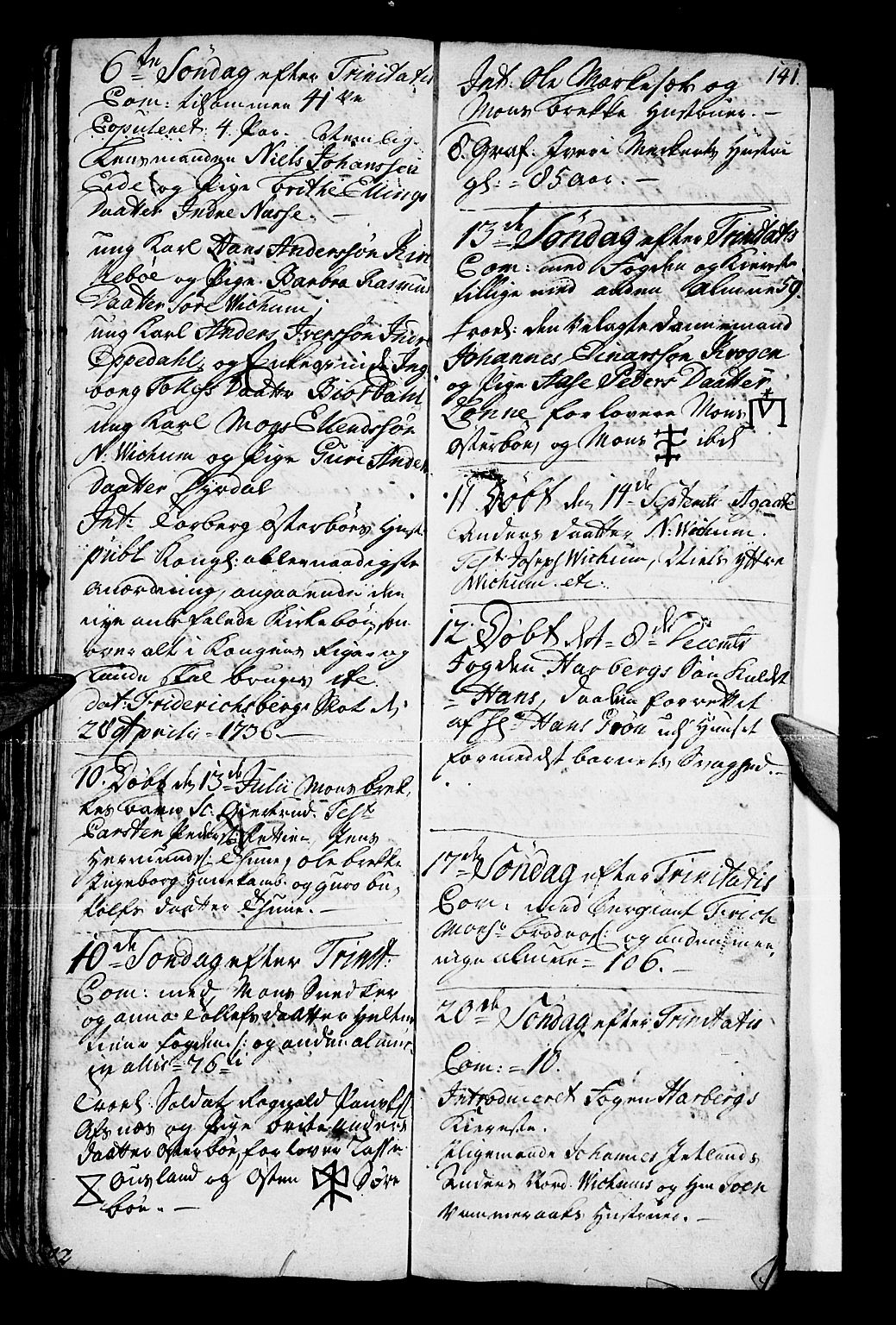Vik sokneprestembete, SAB/A-81501: Parish register (official) no. A 1 /3, 1727-1740, p. 141