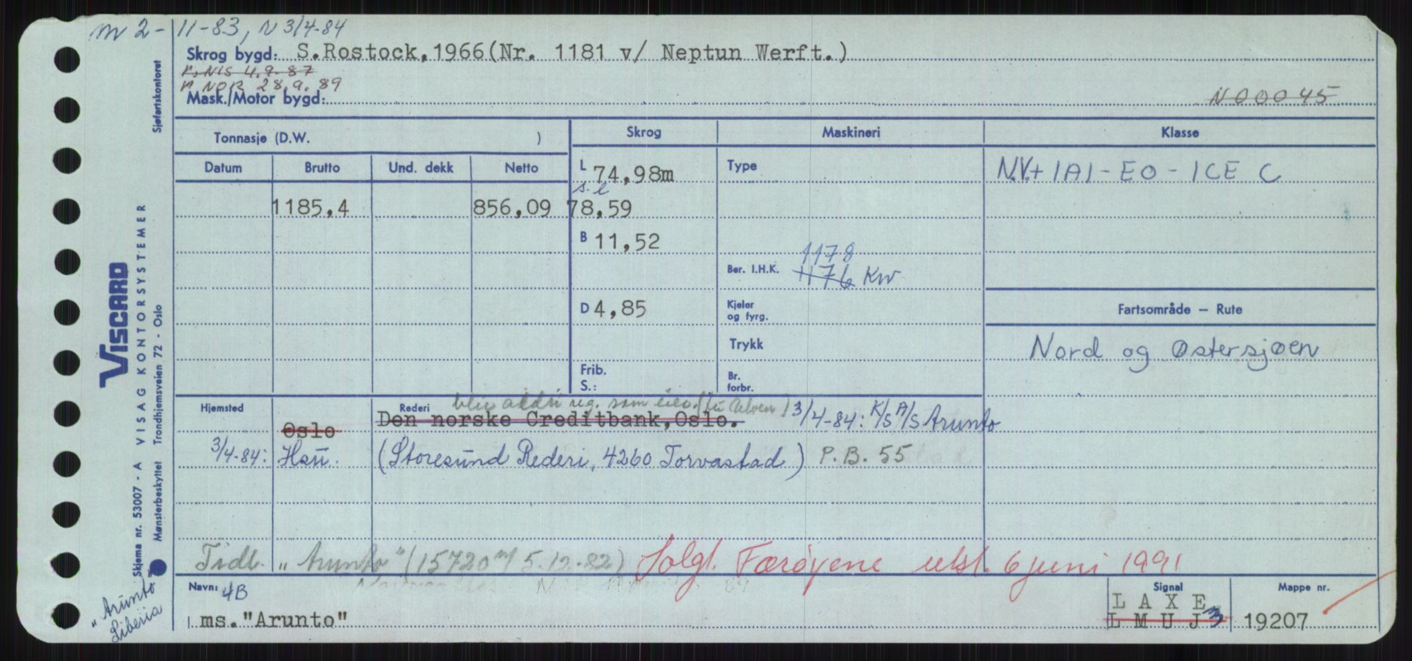 Sjøfartsdirektoratet med forløpere, Skipsmålingen, AV/RA-S-1627/H/Hd/L0002: Fartøy, Apa-Axe, p. 223