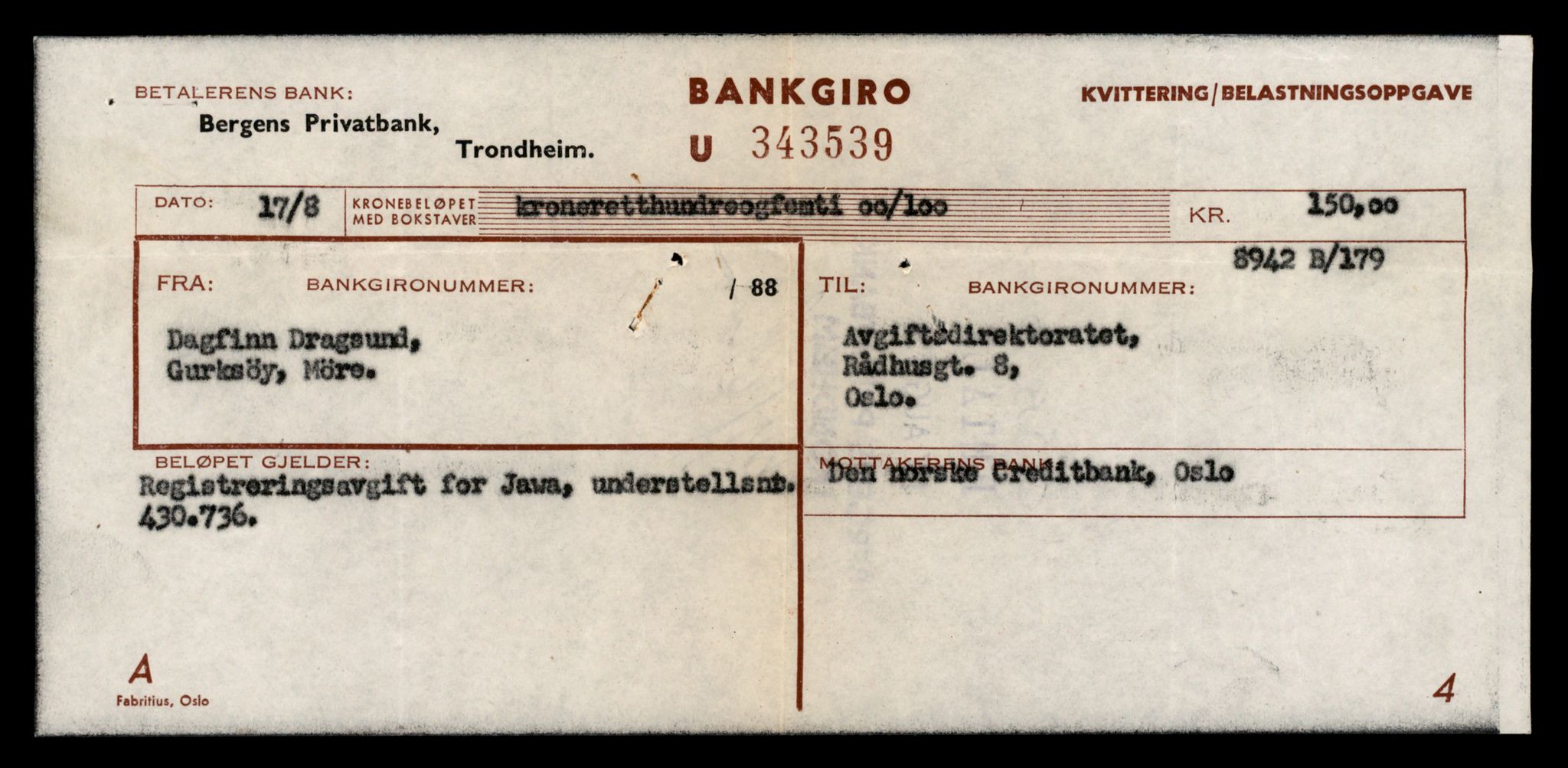 Møre og Romsdal vegkontor - Ålesund trafikkstasjon, AV/SAT-A-4099/F/Fe/L0040: Registreringskort for kjøretøy T 13531 - T 13709, 1927-1998, p. 409