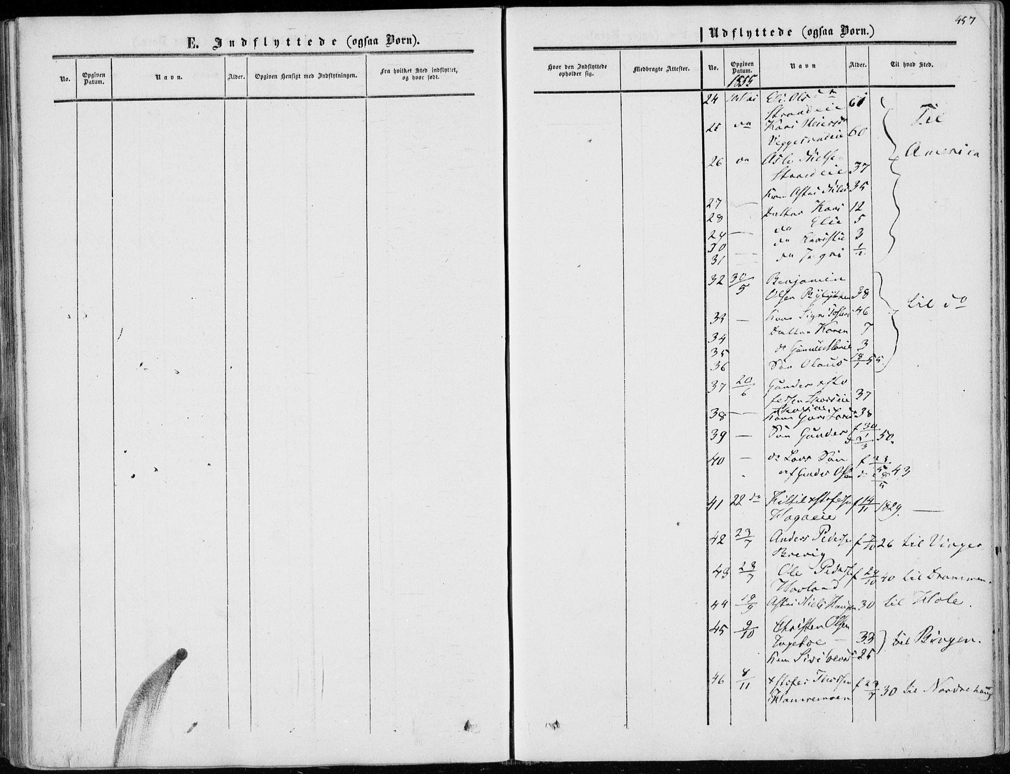 Sigdal kirkebøker, AV/SAKO-A-245/F/Fa/L0008: Parish register (official) no. I 8, 1850-1859, p. 457