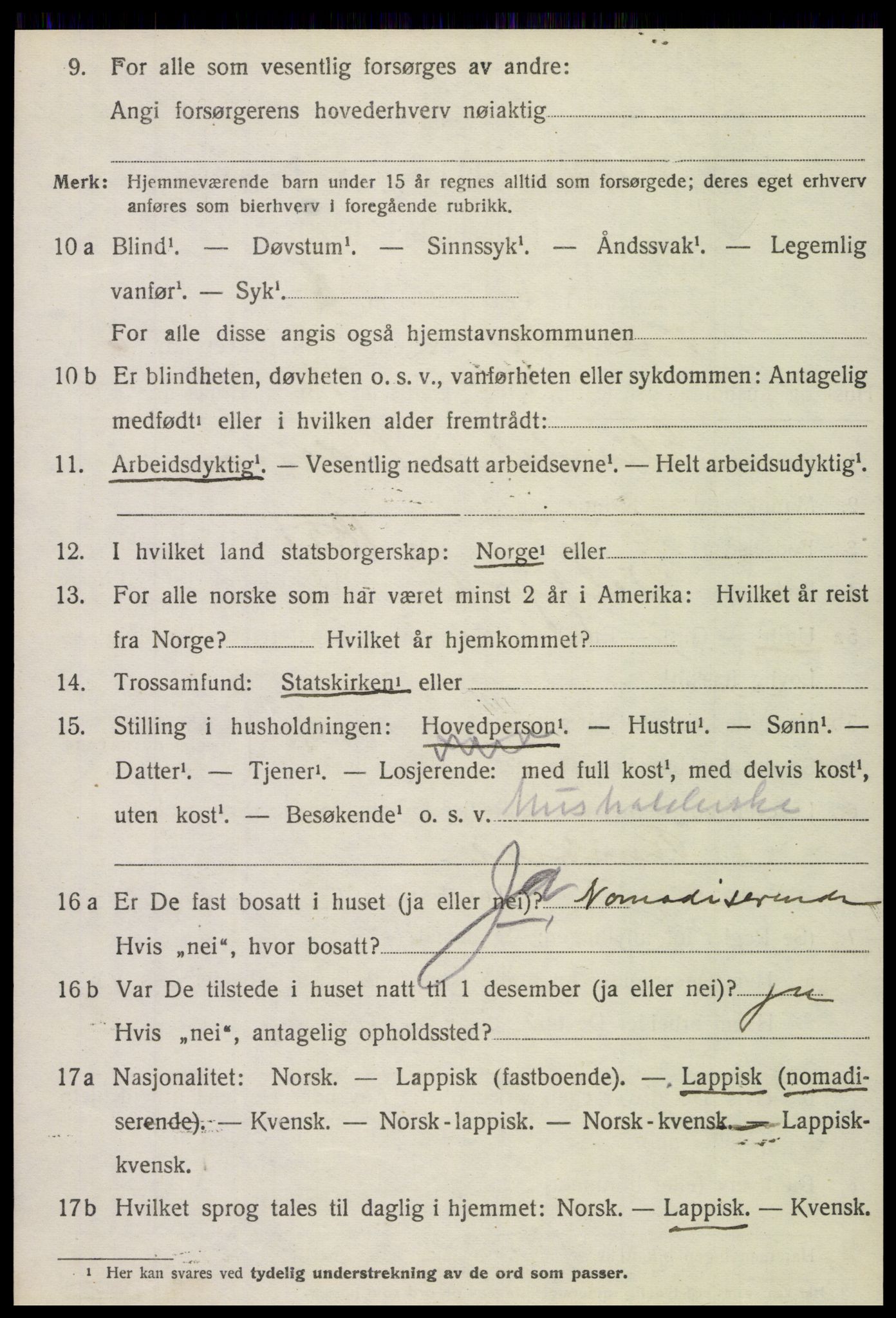 SAT, 1920 census for Bindal, 1920, p. 5420