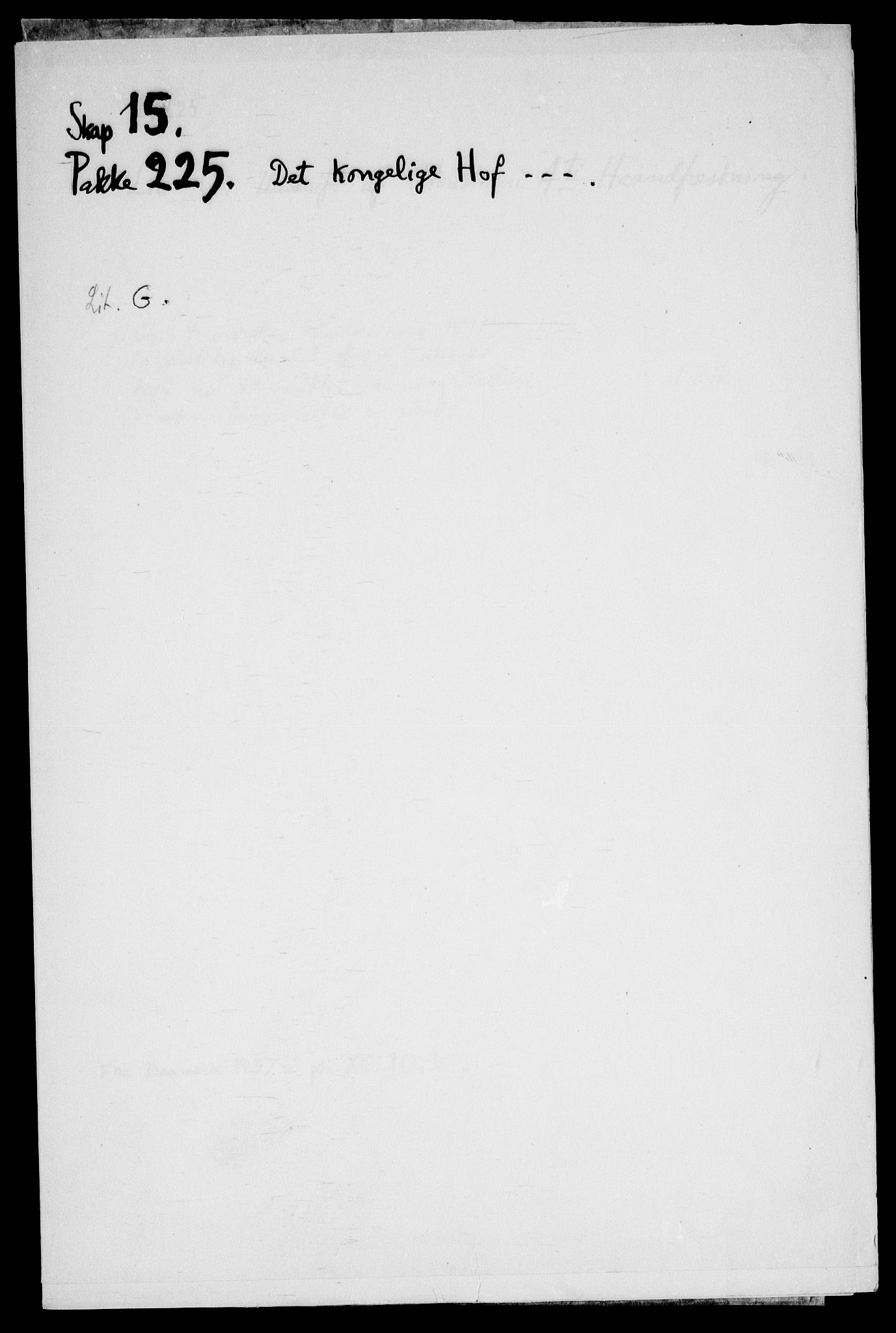 Danske Kanselli, Skapsaker, RA/EA-4061/F/L0087: Skap 15, pakke 175B-244, litra D, 1618-1723, p. 341