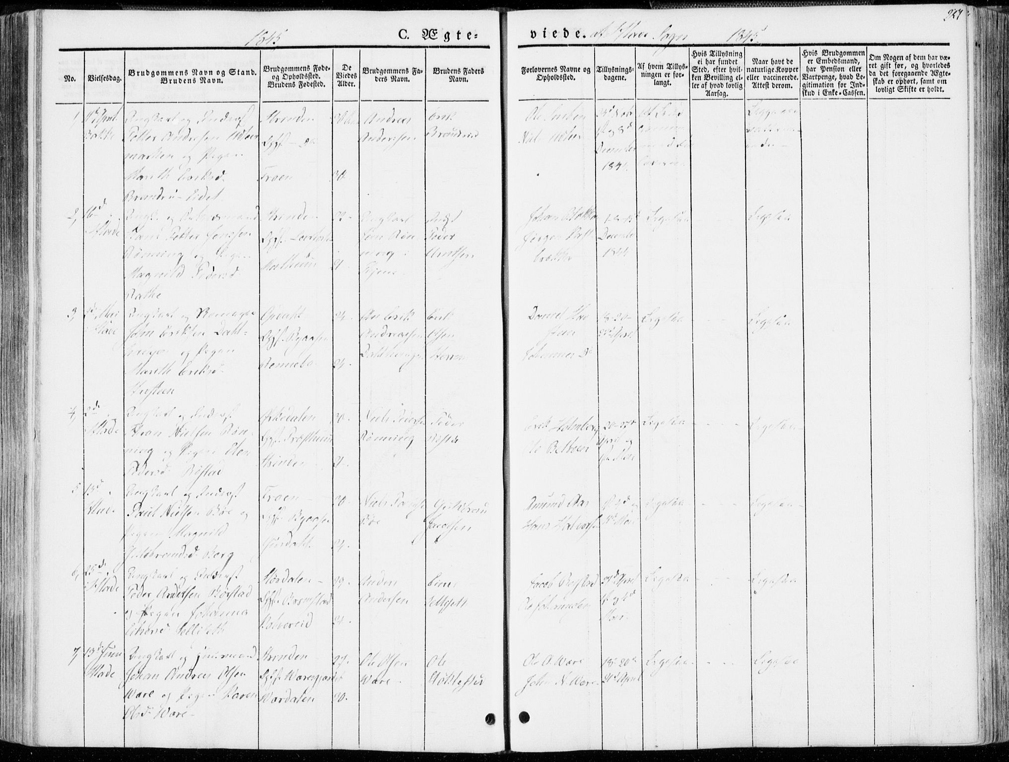 Ministerialprotokoller, klokkerbøker og fødselsregistre - Sør-Trøndelag, SAT/A-1456/606/L0290: Parish register (official) no. 606A05, 1841-1847, p. 251