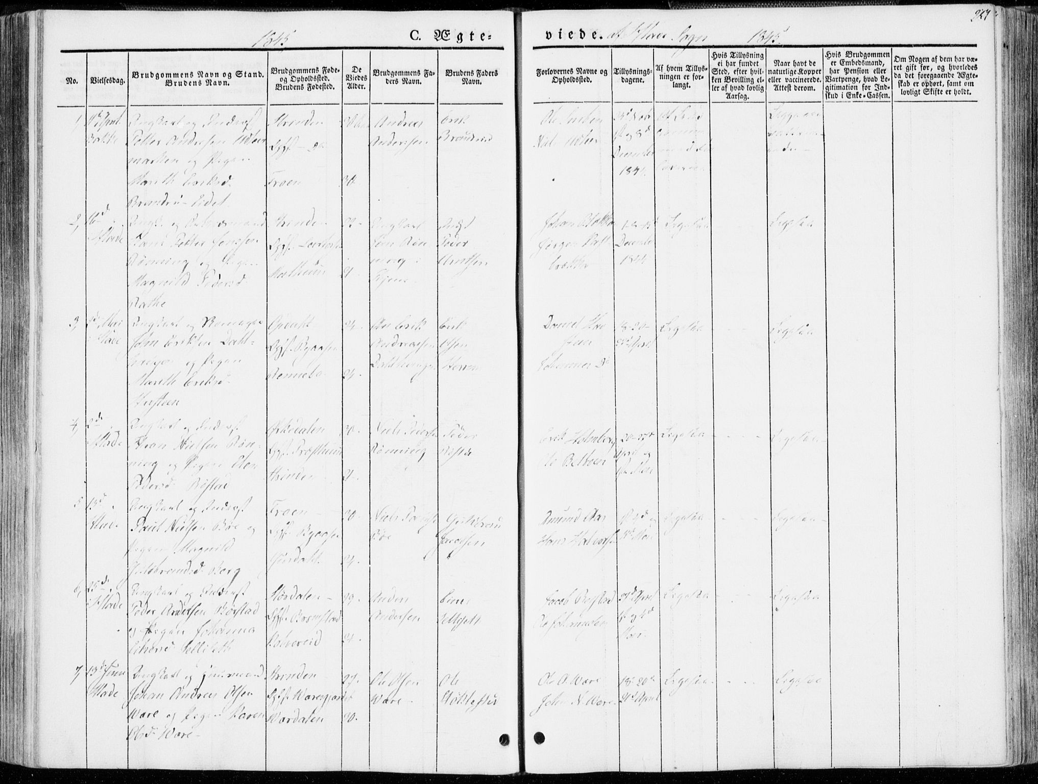 Ministerialprotokoller, klokkerbøker og fødselsregistre - Sør-Trøndelag, AV/SAT-A-1456/606/L0290: Parish register (official) no. 606A05, 1841-1847, p. 251