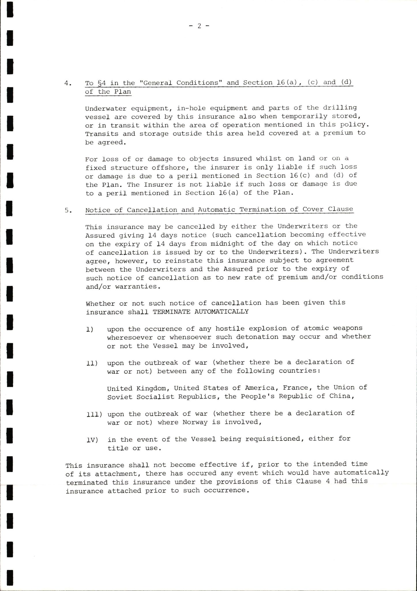 Pa 1503 - Stavanger Drilling AS, AV/SAST-A-101906/2/E/Ec/Eca/L0009: Forsikring, 1975-1980