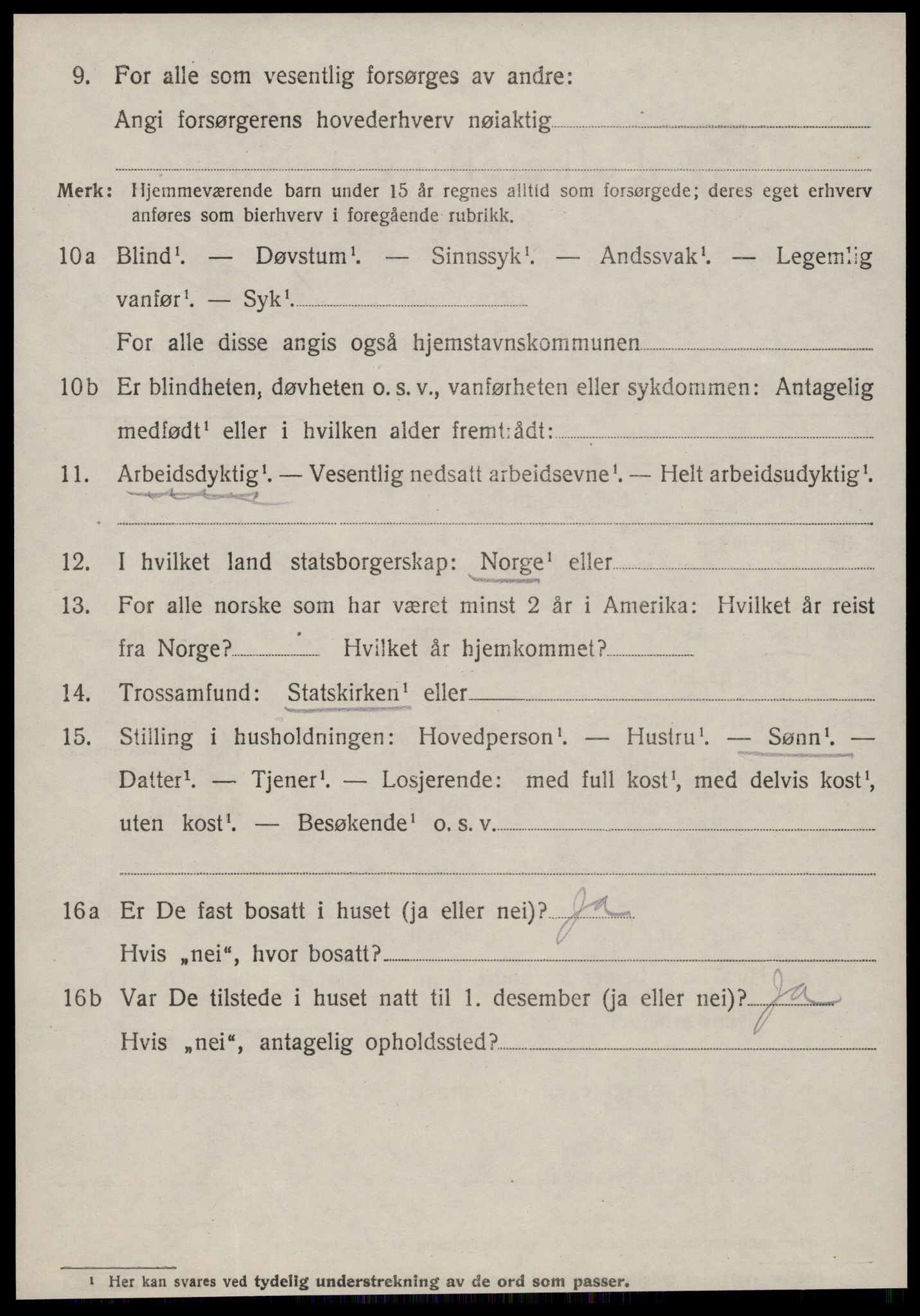 SAT, 1920 census for Vanylven, 1920, p. 3690