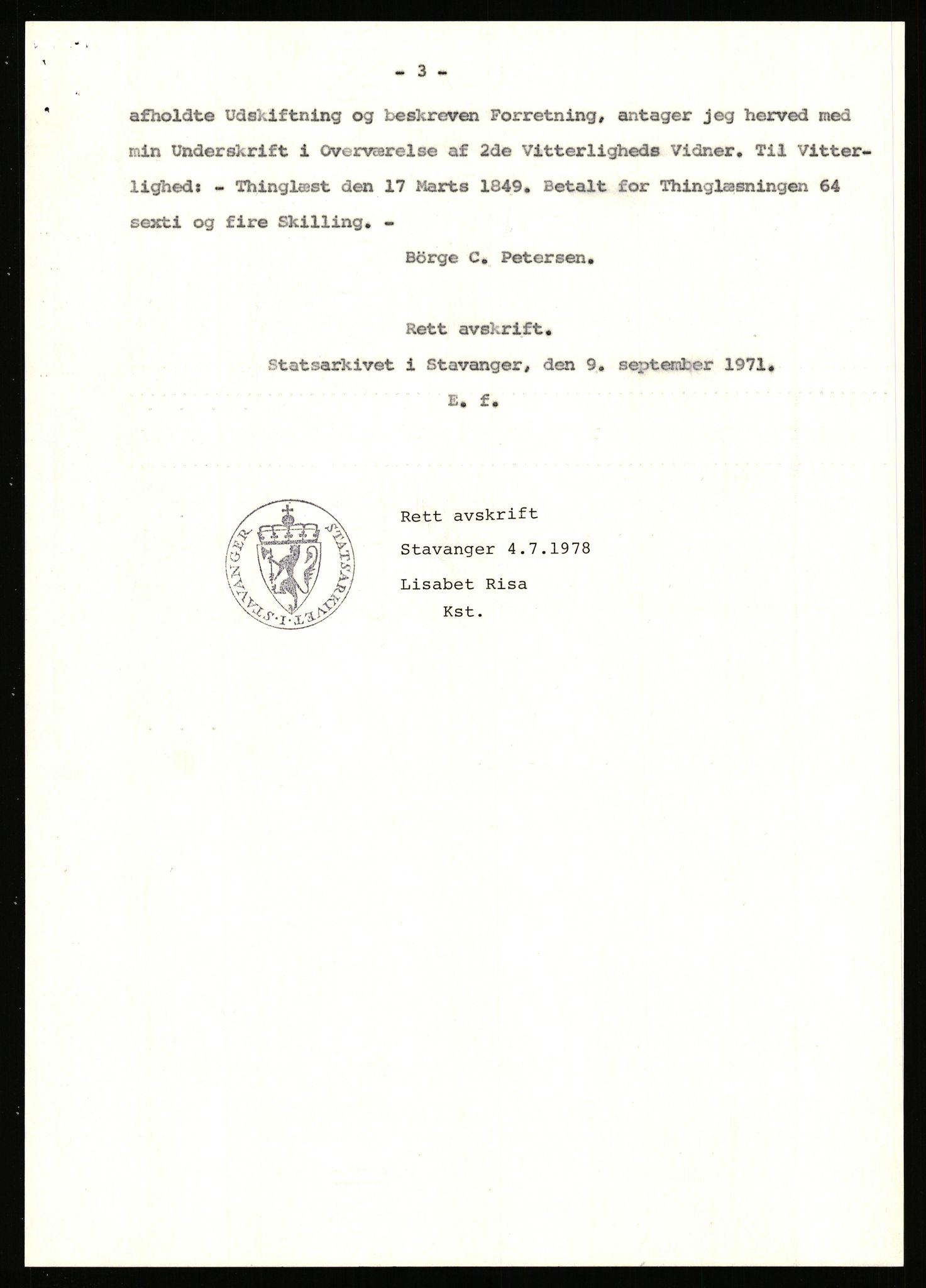 Statsarkivet i Stavanger, AV/SAST-A-101971/03/Y/Yj/L0007: Avskrifter sortert etter gårdsnavn: Berekvam - Birkeland, 1750-1930, p. 317